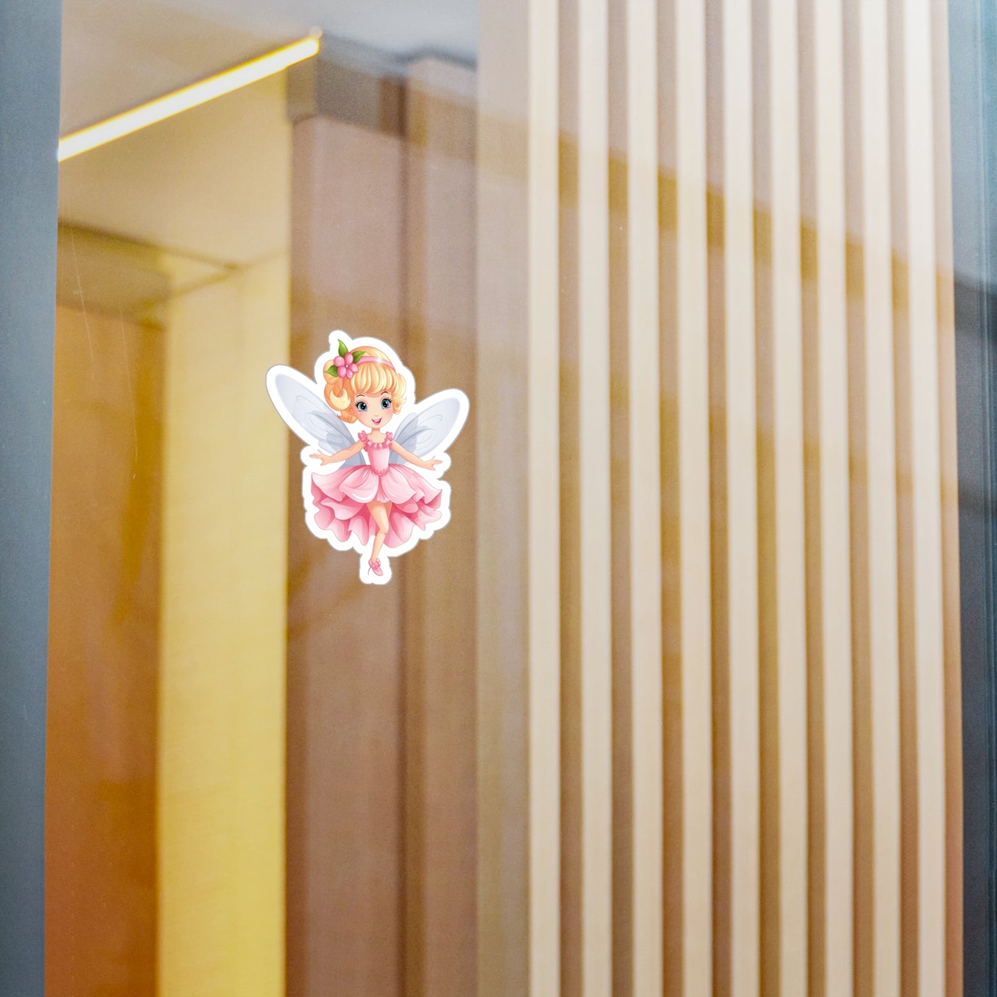 Pink Fairy Sticker - Kiss-Cut Vinyl Decals