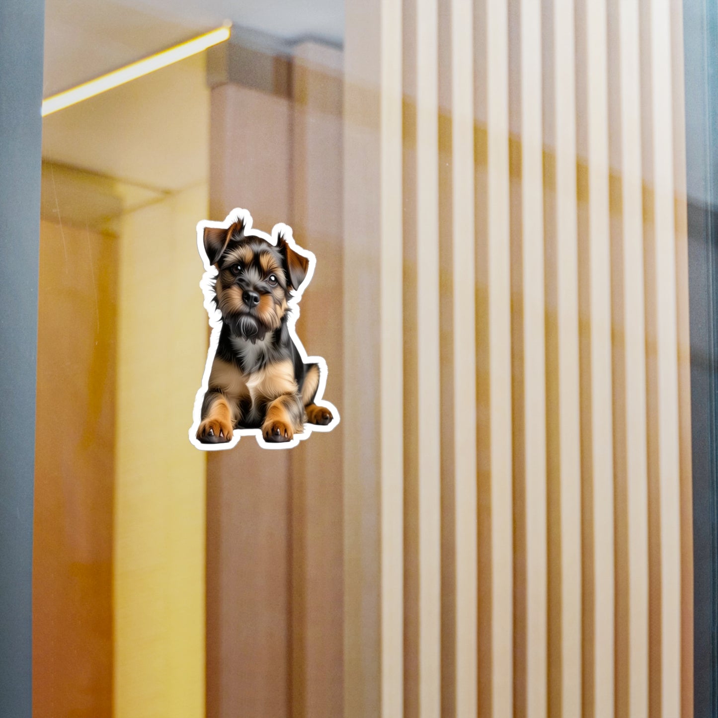 Border Terrier Kiss-Cut Vinyl Decals Stickers, Dog Lover Gift, Car Decals, Laptop Stickers, Pet Owner Gift, Animal Lover Decor