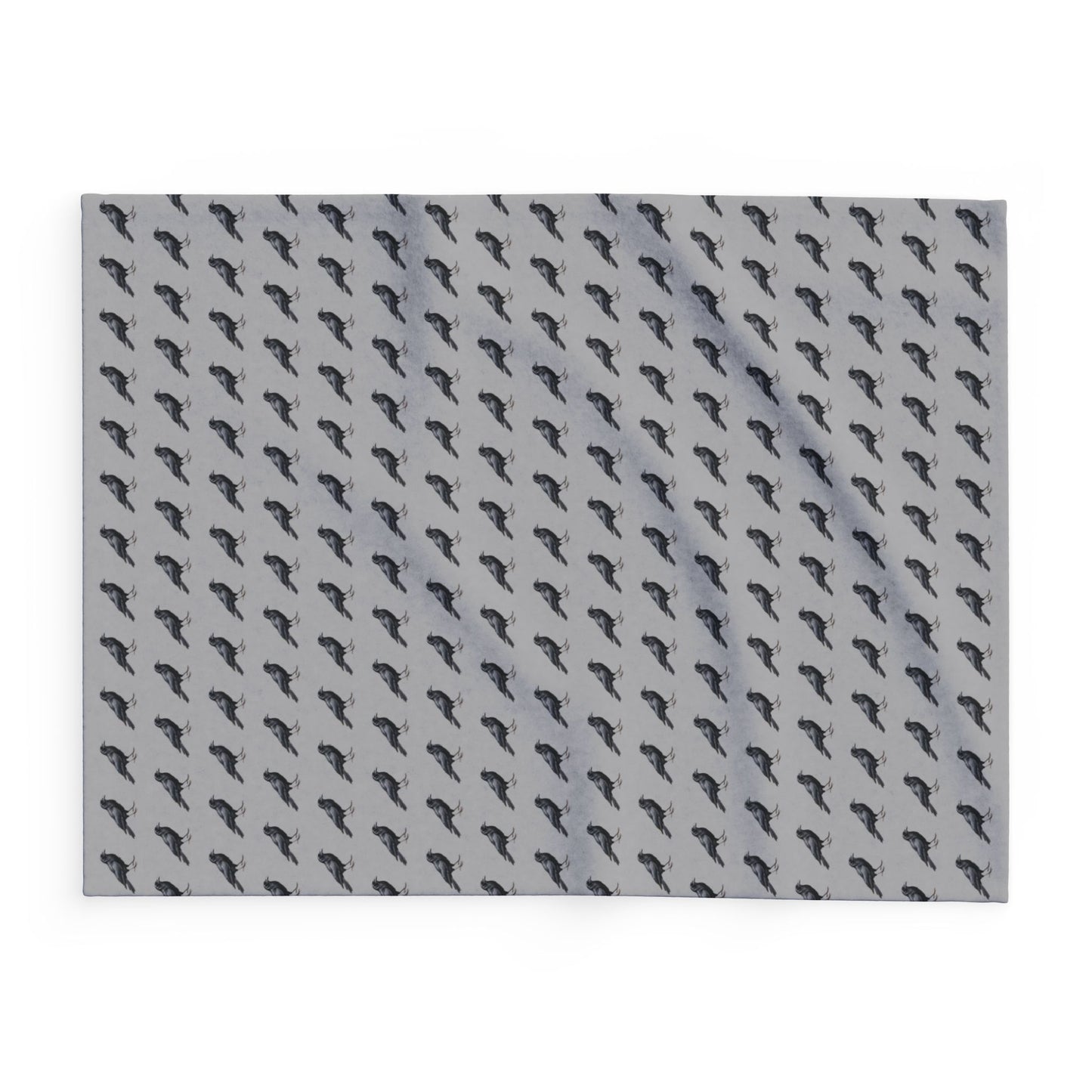 Crow Blanket | Arctic Fleece Bird Blanket | Bird Bedding | Bird Lover Gift | Throw