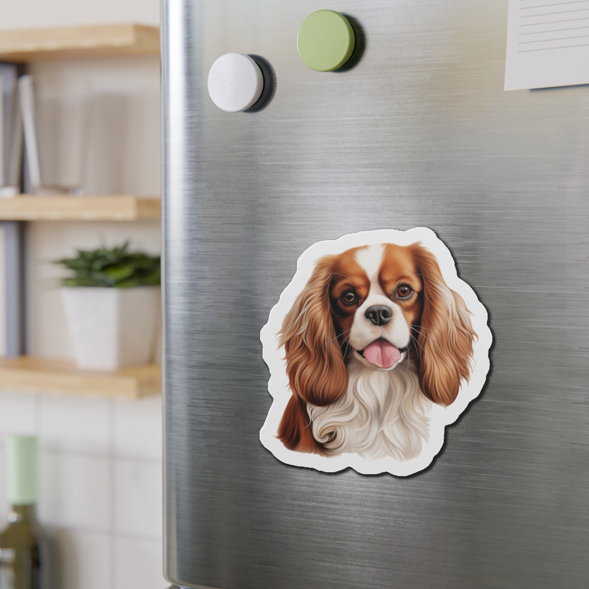 Cavalier King Charles Spaniel Magnet | Die Cut Dog Magnet | Pet Kitchen Decor