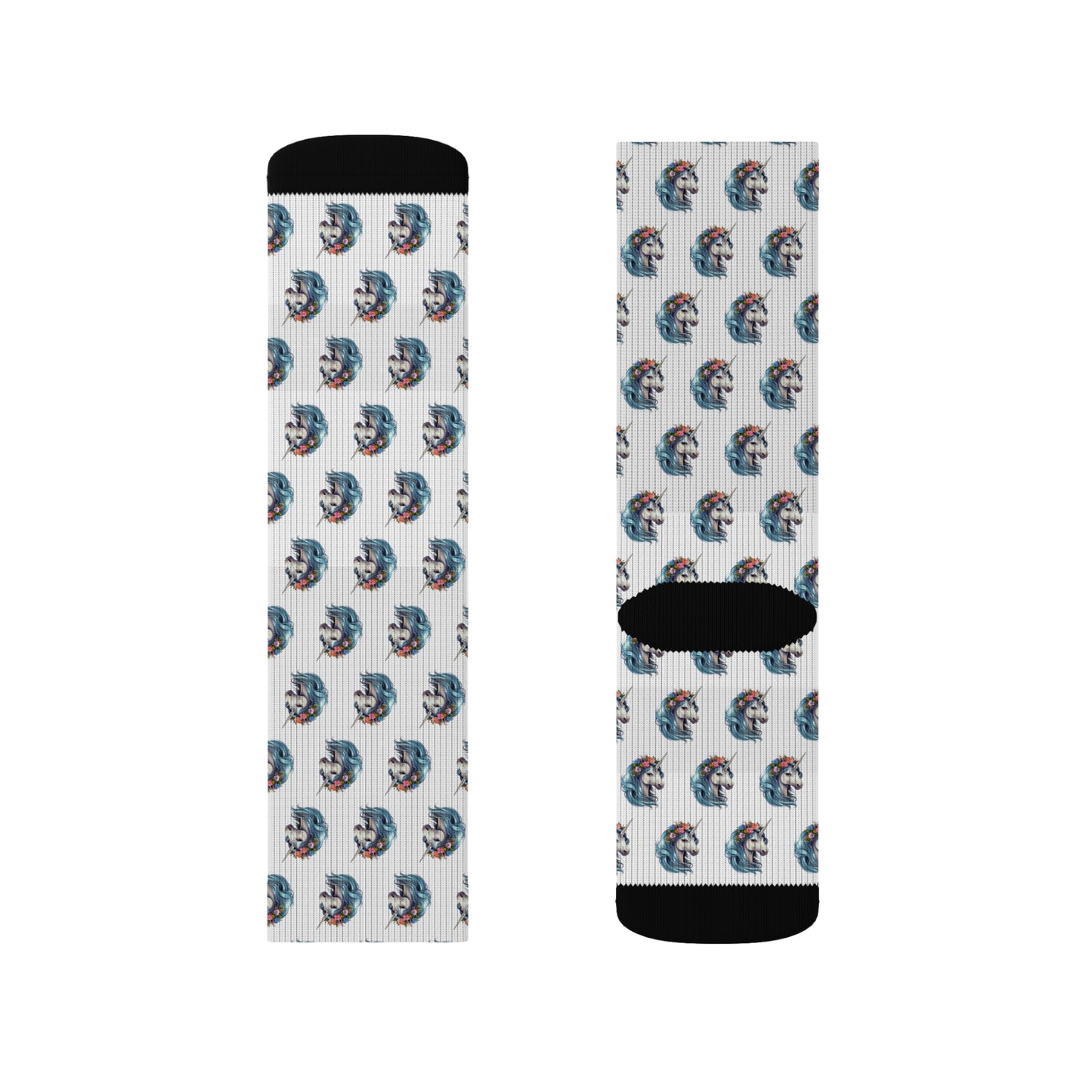 Floral Unicorn Socks
