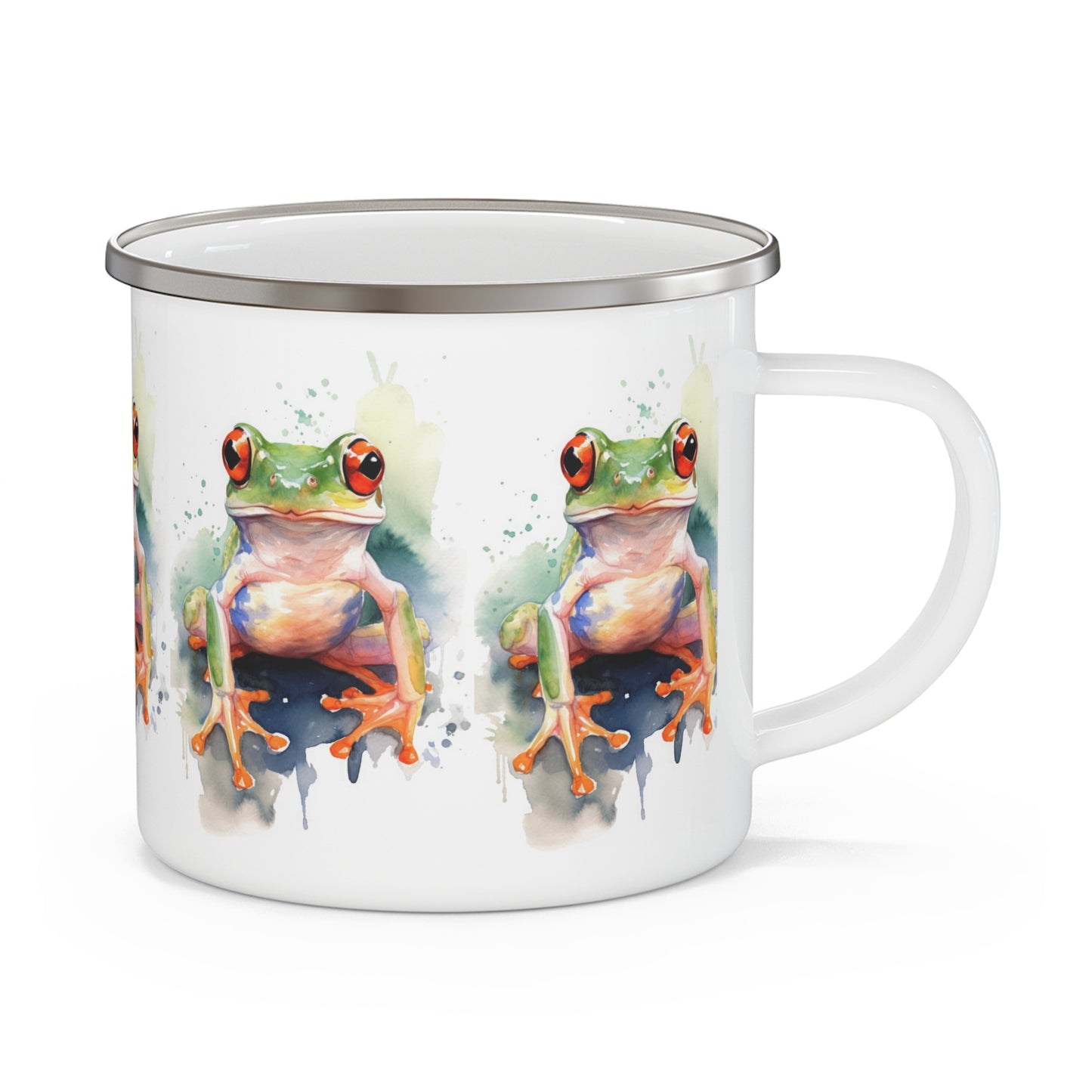 Frog Enamel Camping Mug