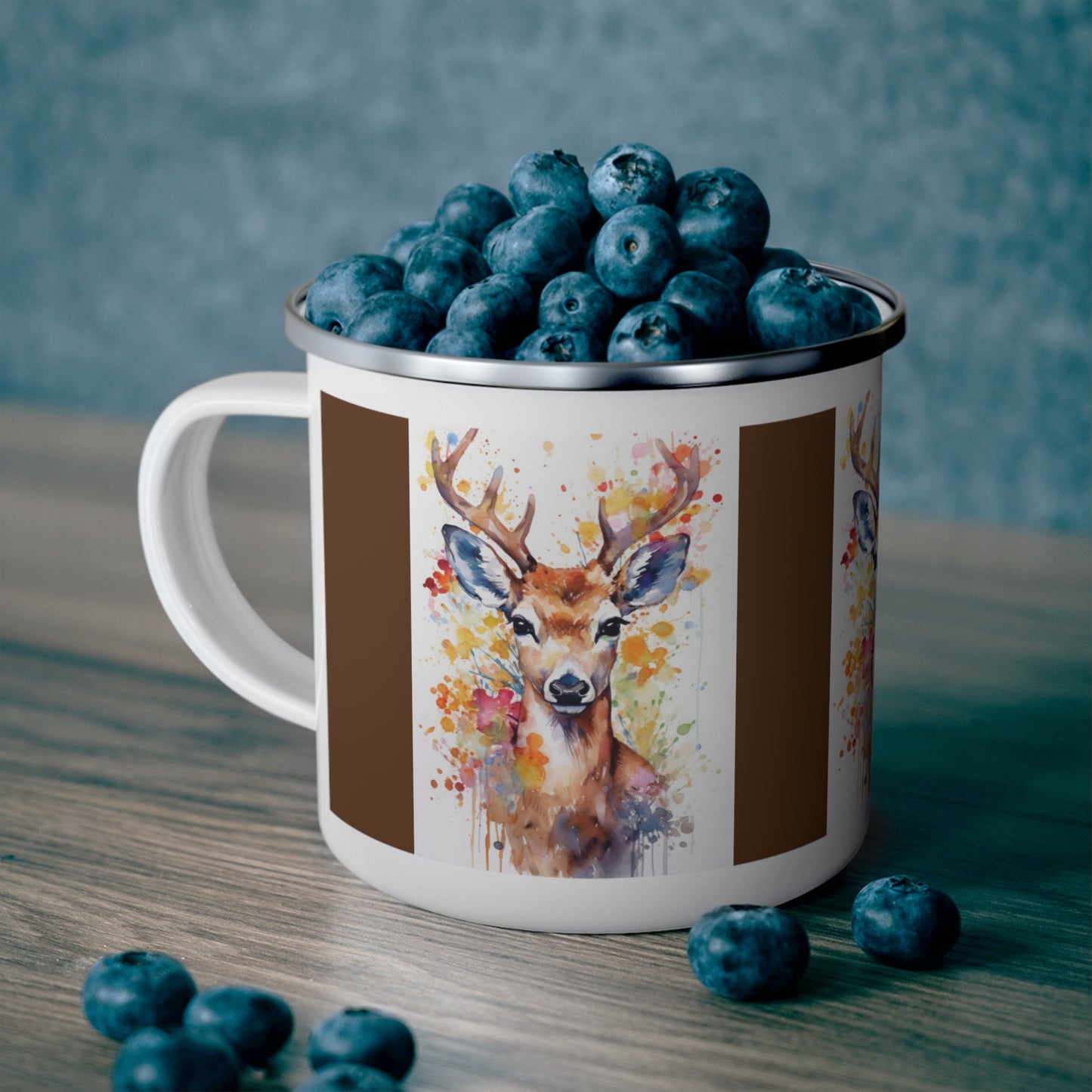 Deer 2 Enamel Camping Mug
