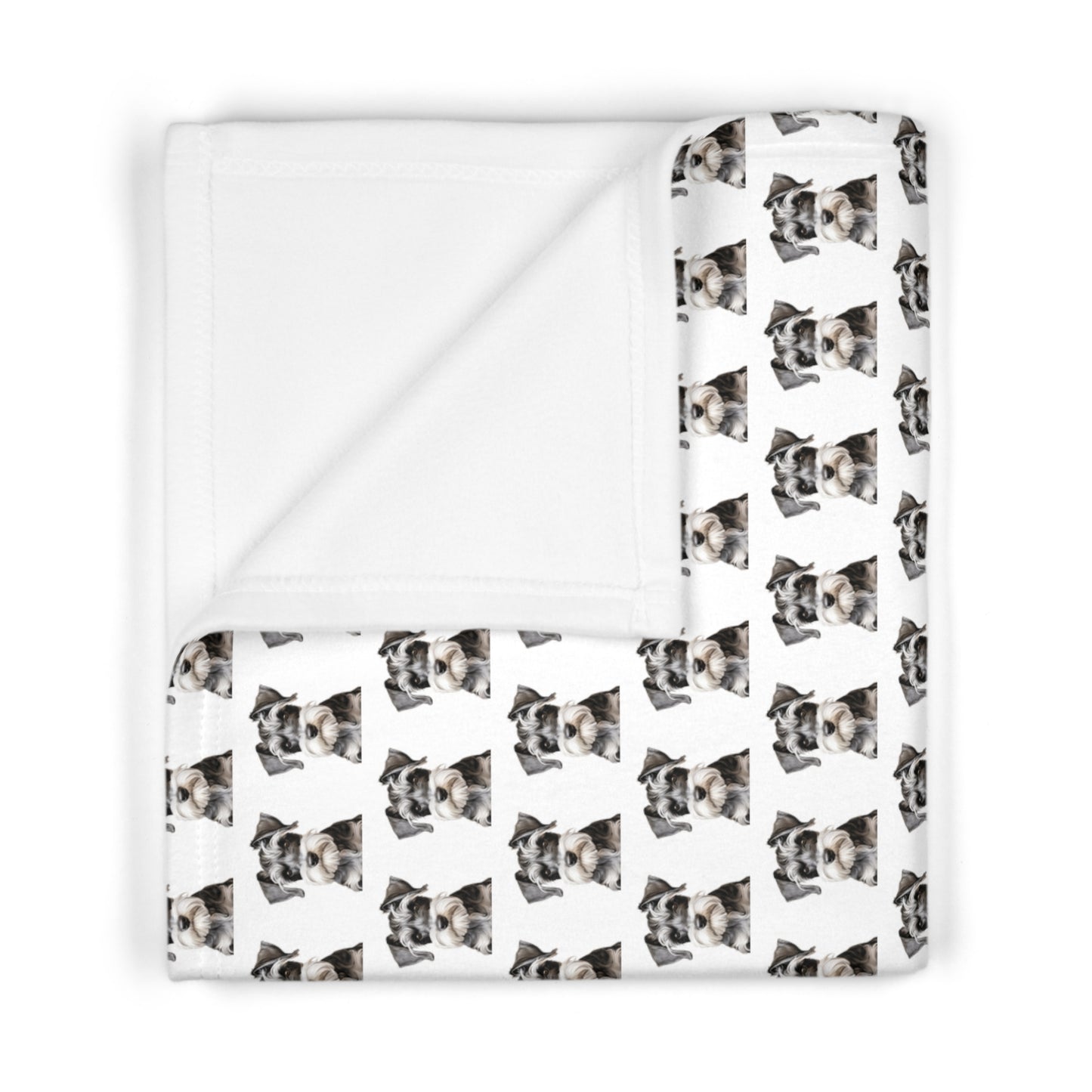 Schnauzer Soft Fleece Baby Blanket