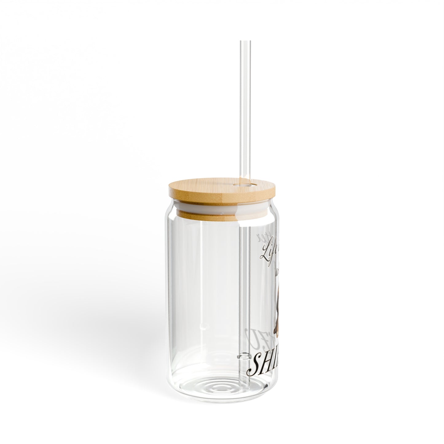 Shih Tzu Sipper Glass, 16oz