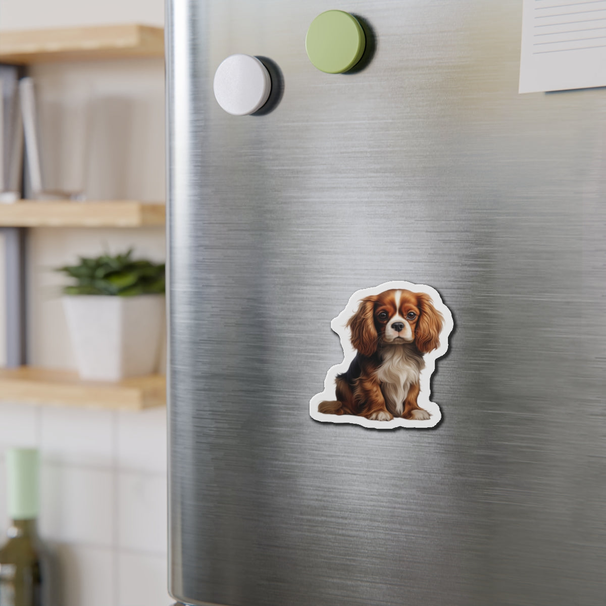 Cavalier King Charles Spaniel Magnet | Die Cut Dog Magnet | Pet Kitchen Decor