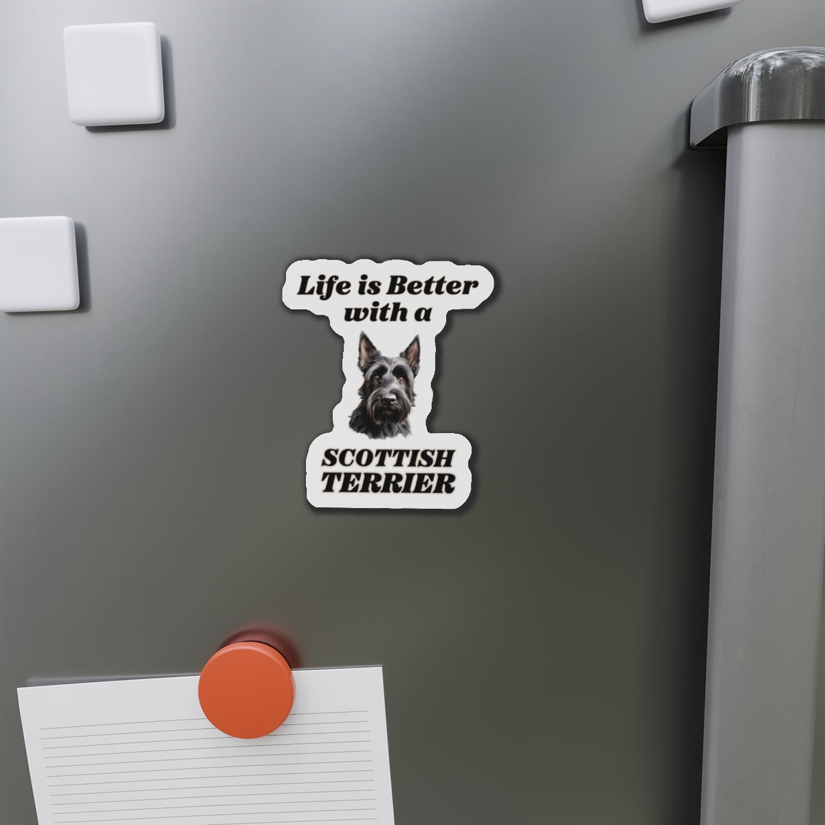 Scottish Terrier Magnet | Die Cut Dog Magnet | Pet Kitchen Decor