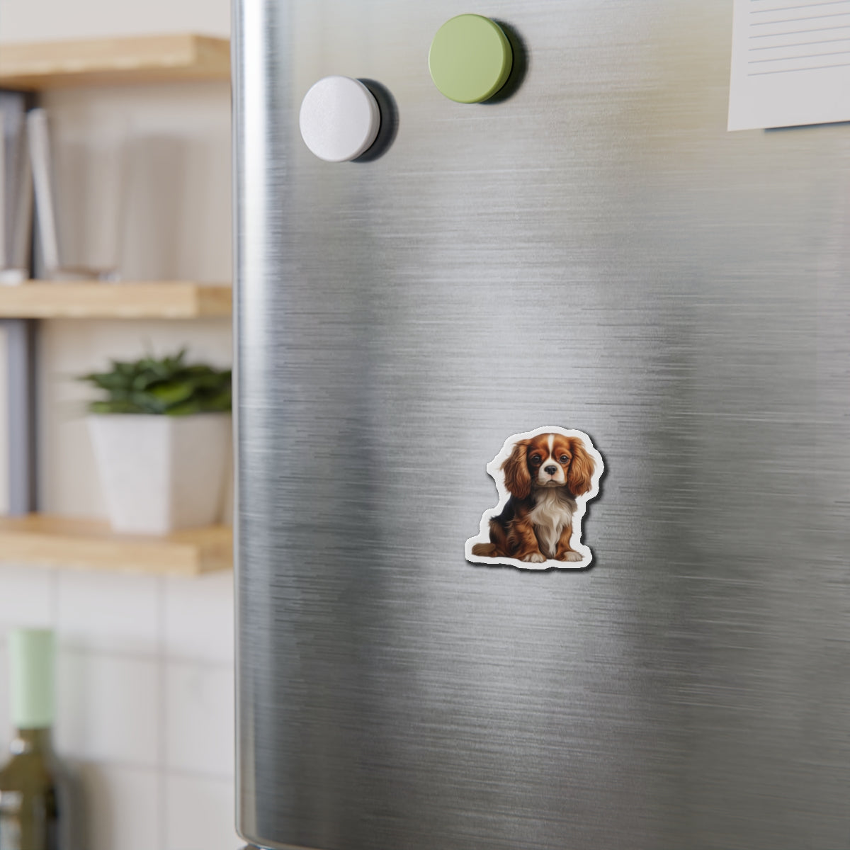 Cavalier King Charles Spaniel Magnet | Die Cut Dog Magnet | Pet Kitchen Decor
