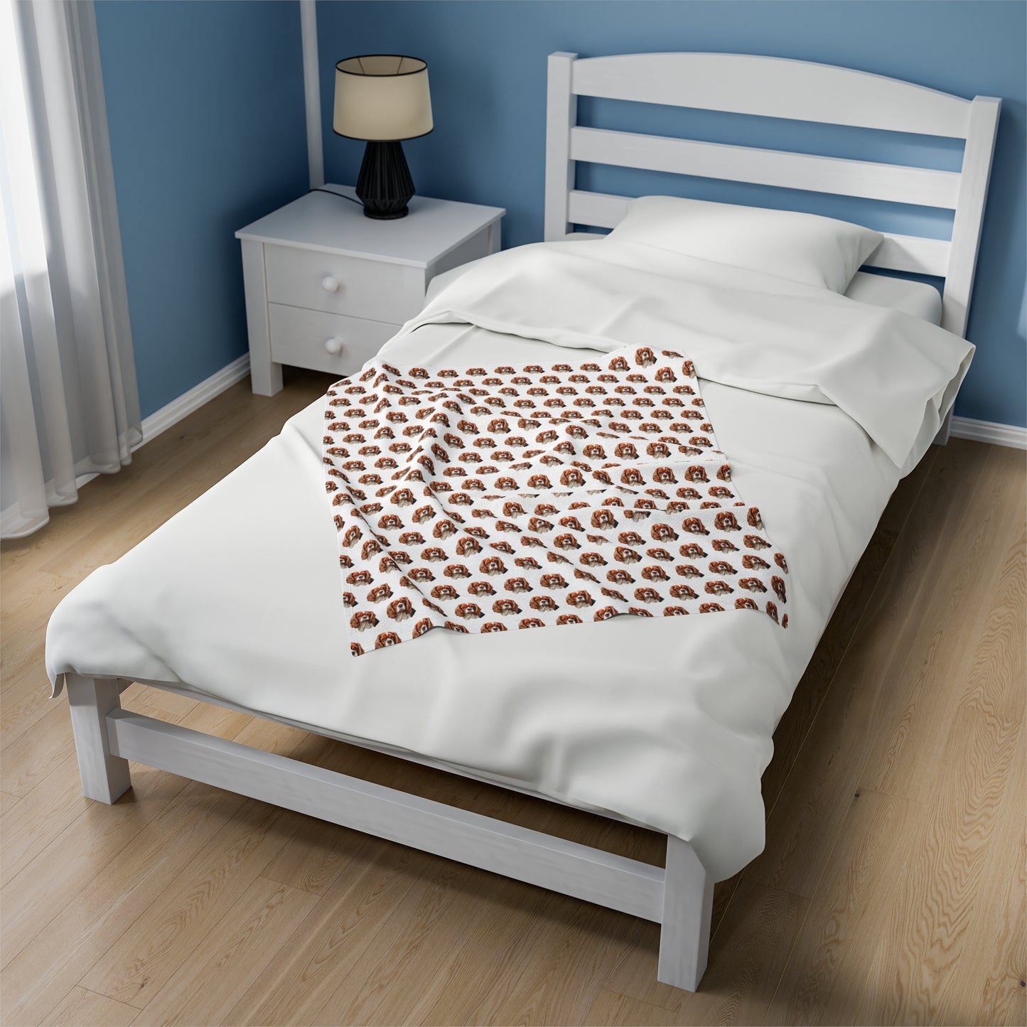 Cavalier King Charles Spaniel Blanket - Velveteen Plush Throw
