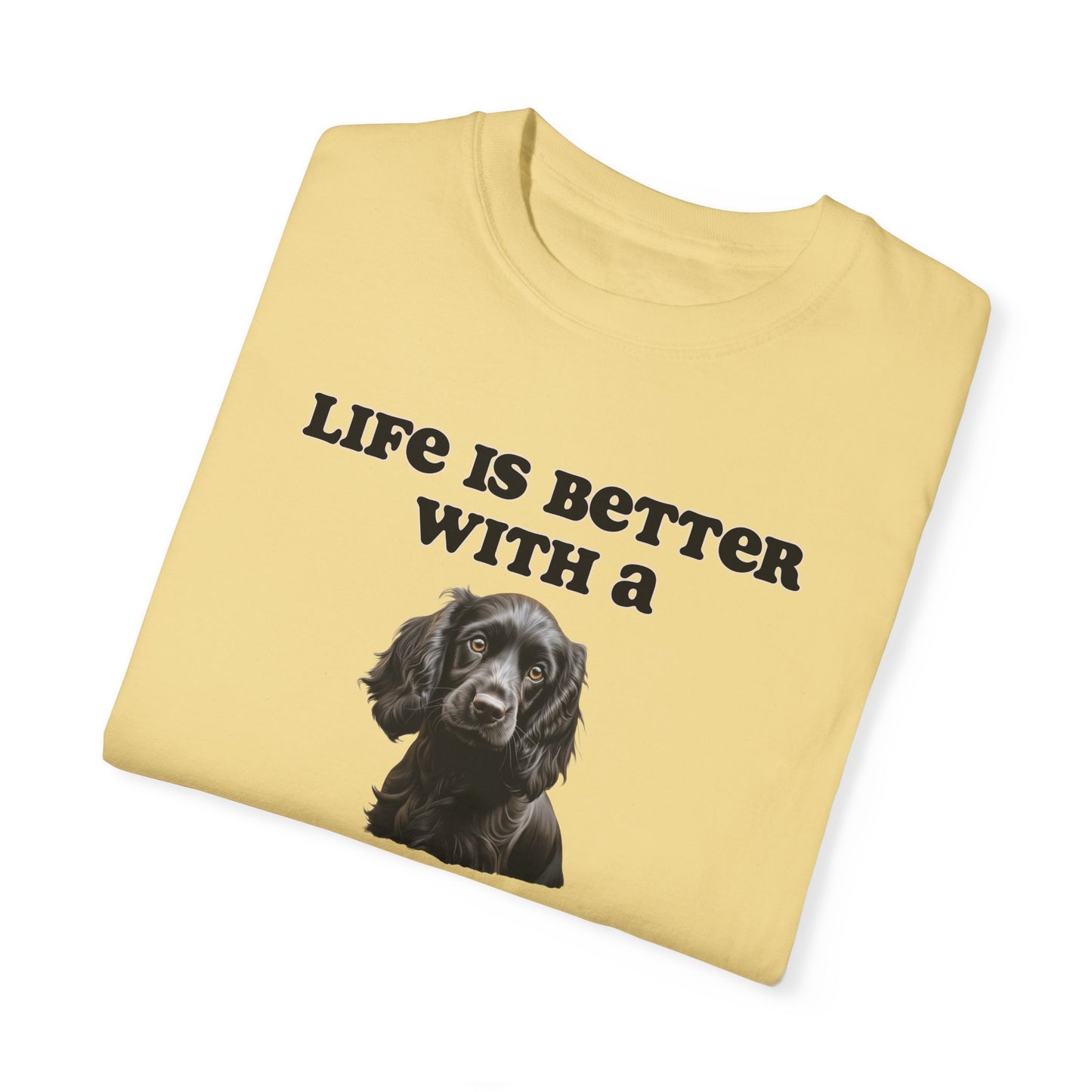 Black Cocker Spaniel Tshirt - Dog Mom Shirt, Dog Dad Shirt, gift for Dog Mom