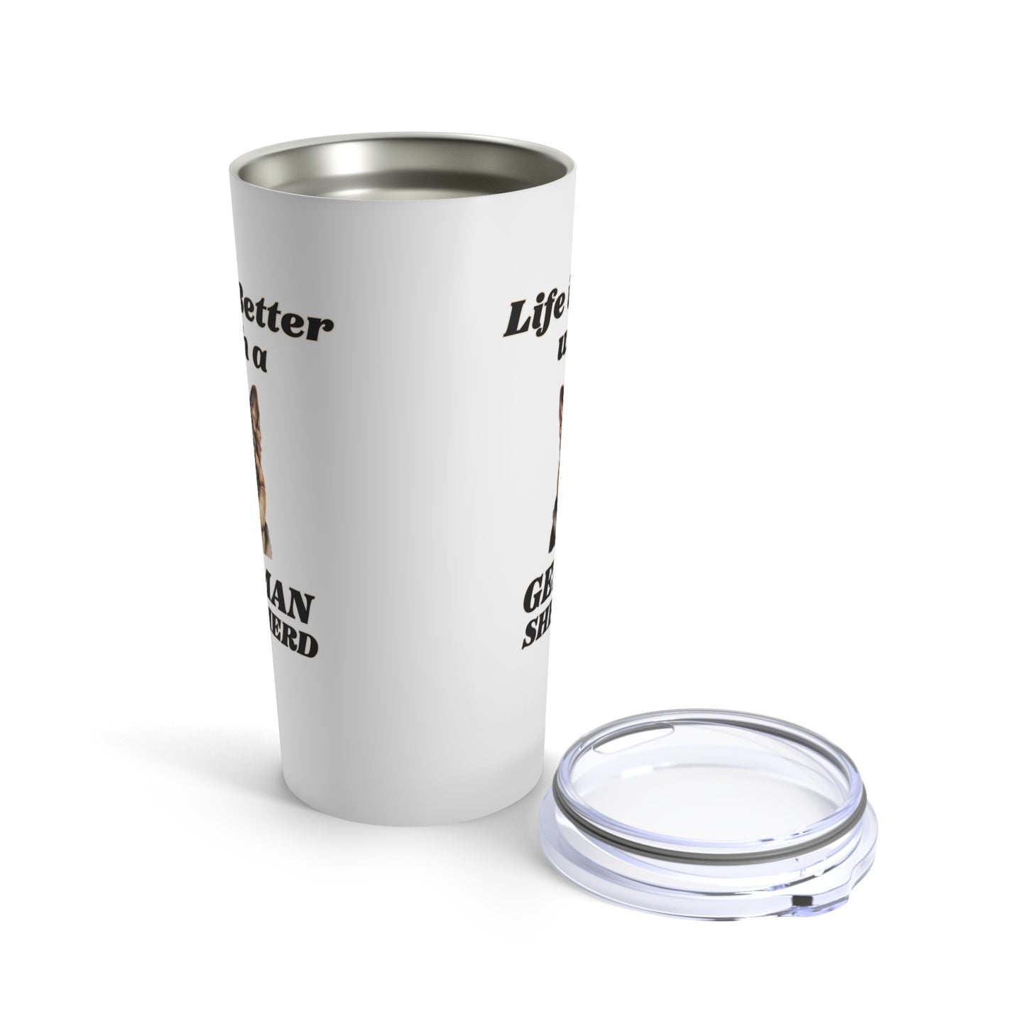 German Shepherd Tumbler, Stainless Steel 20oz