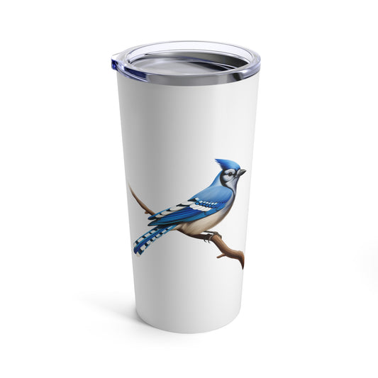 Blue Jay Tumbler | Bird Travel Mug | Bird Lover Gift | Stainless Steel 20oz