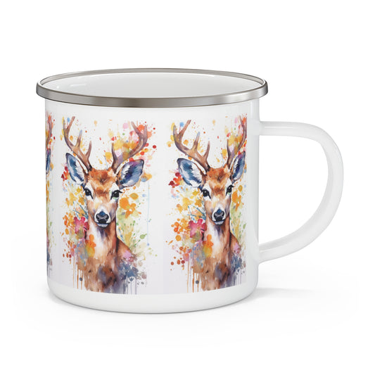 Deer Enamel Camping Mug