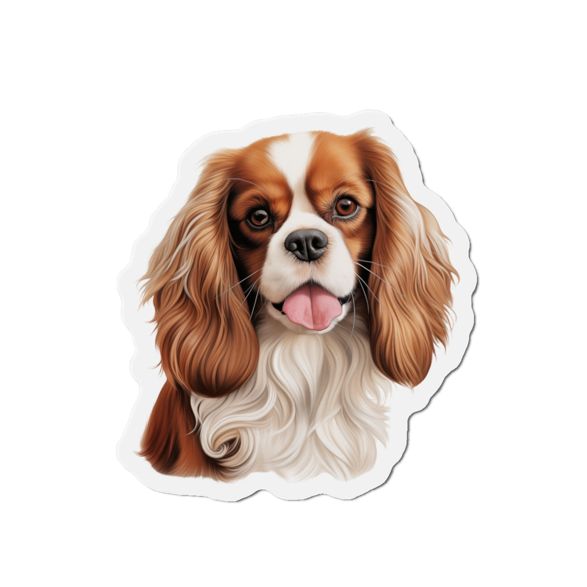 Cavalier King Charles Spaniel Magnet | Die Cut Dog Magnet | Pet Kitchen Decor