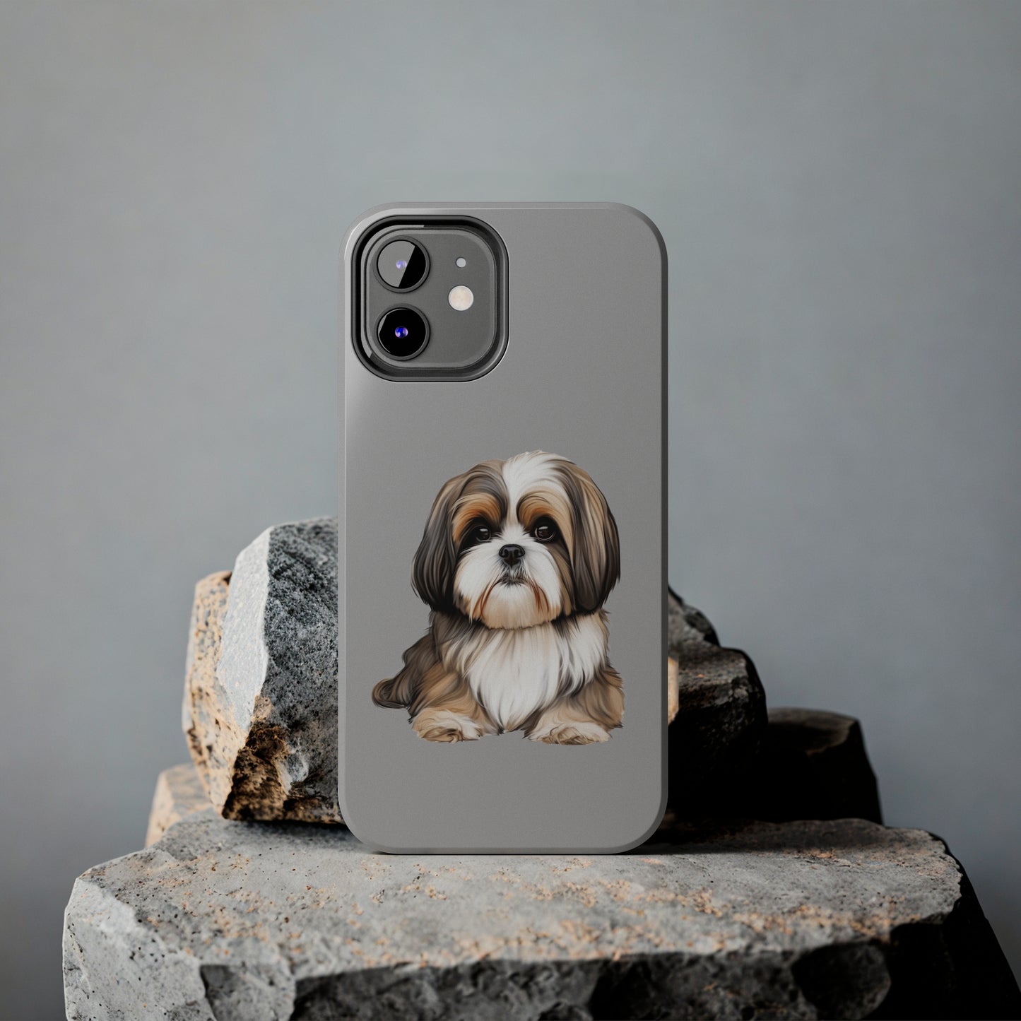 Light Grey Shih Tzu Tough Phone Case