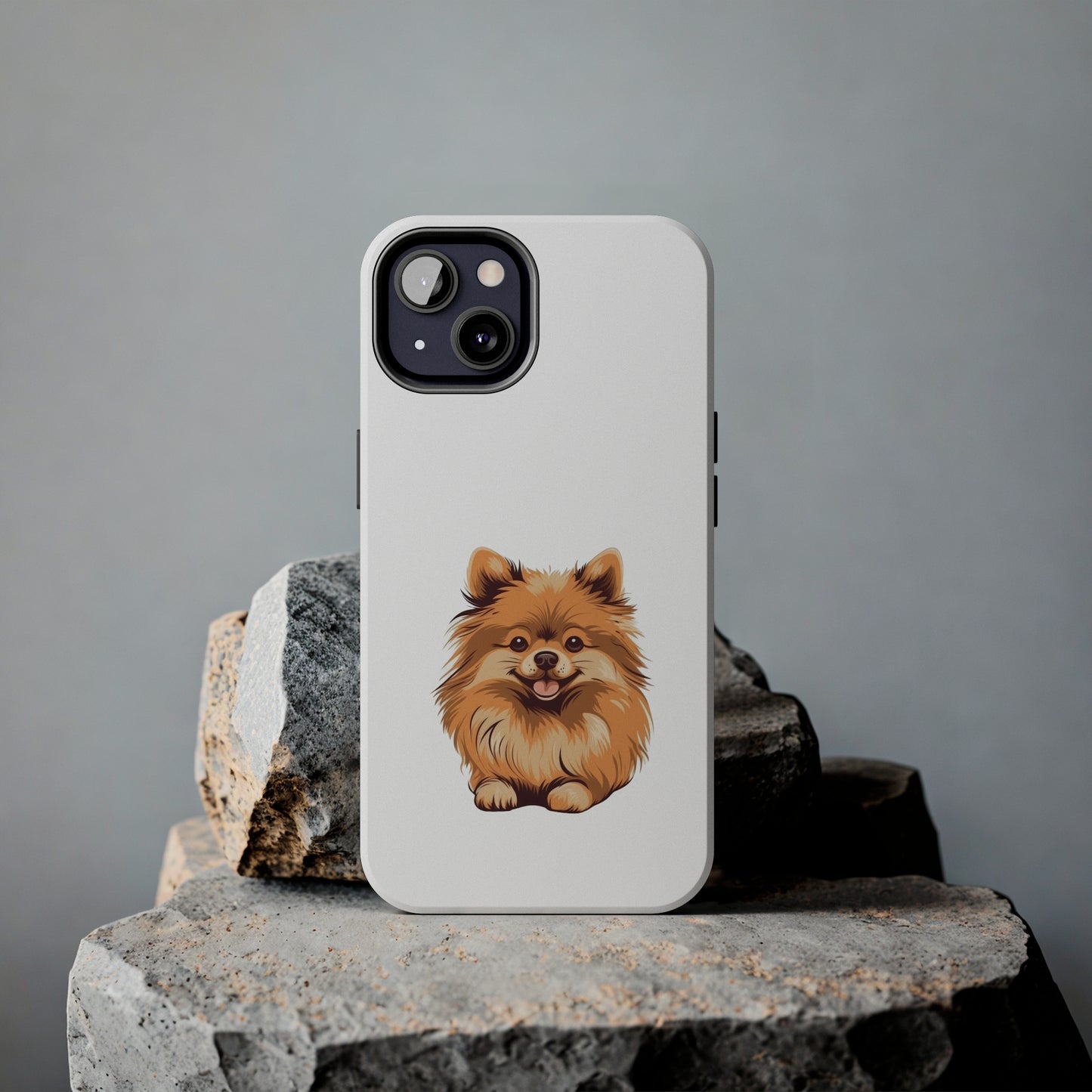 White Pomeranian Tough Phone Case