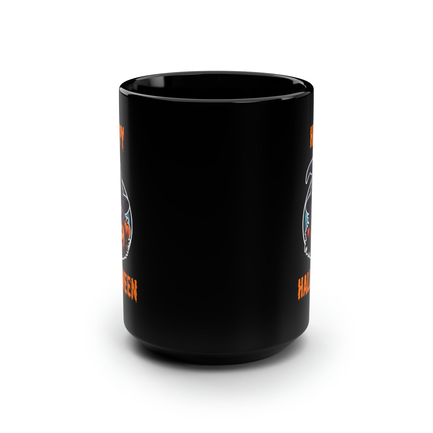 Cat Happy Halloween Mug - 15 oz Ceramic Mug