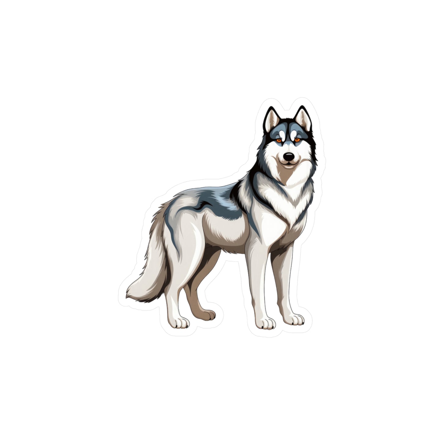 Siberian Husky Sticker - Kiss-Cut Vinyl Decals