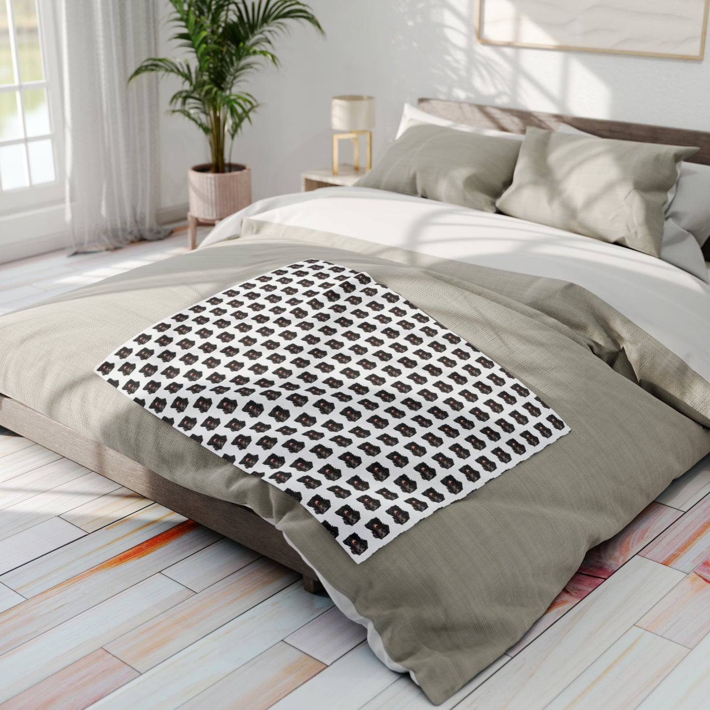 Flat-coated retriever Arctic Fleece Blanket