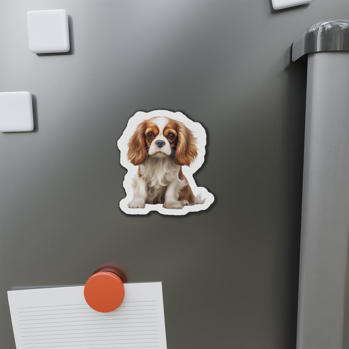 Cavalier King Charles Spaniel Magnet | Die Cut Dog Magnet | Pet Kitchen Decor