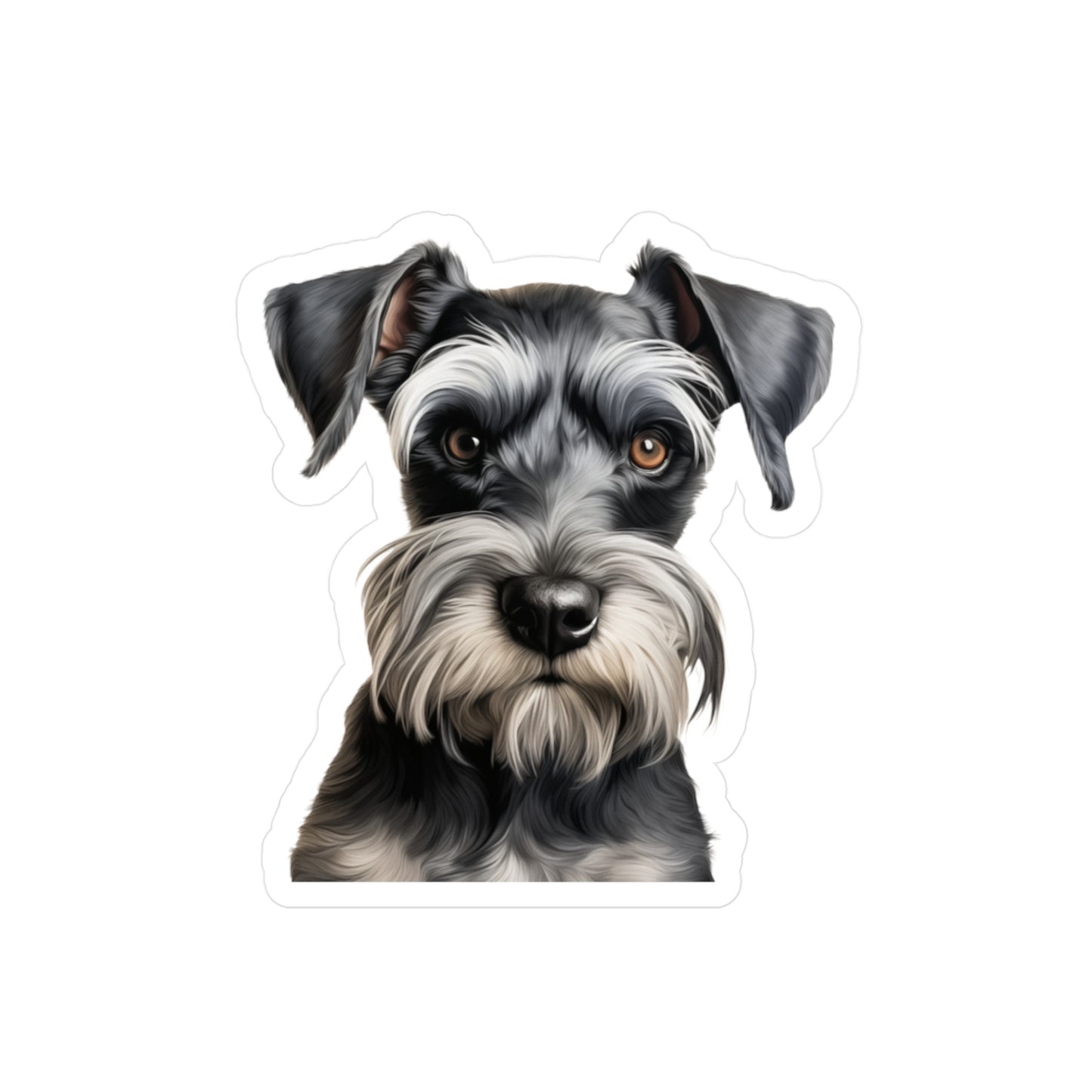 Schnauzer Sticker - Kiss-Cut Dog Vinyl Decals