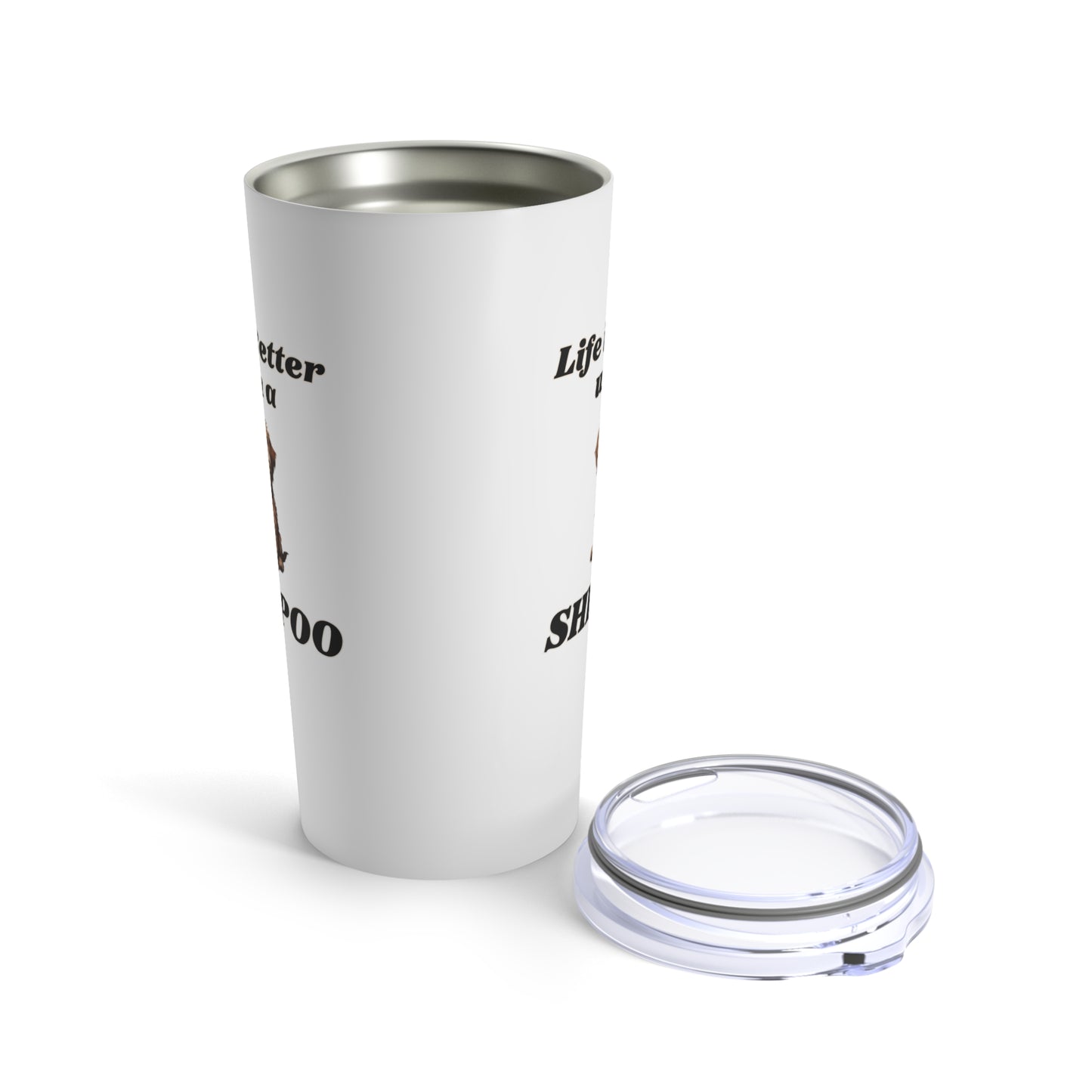 Shihpoo Tumbler, Stainless Steel Dog Travel Mug 20oz