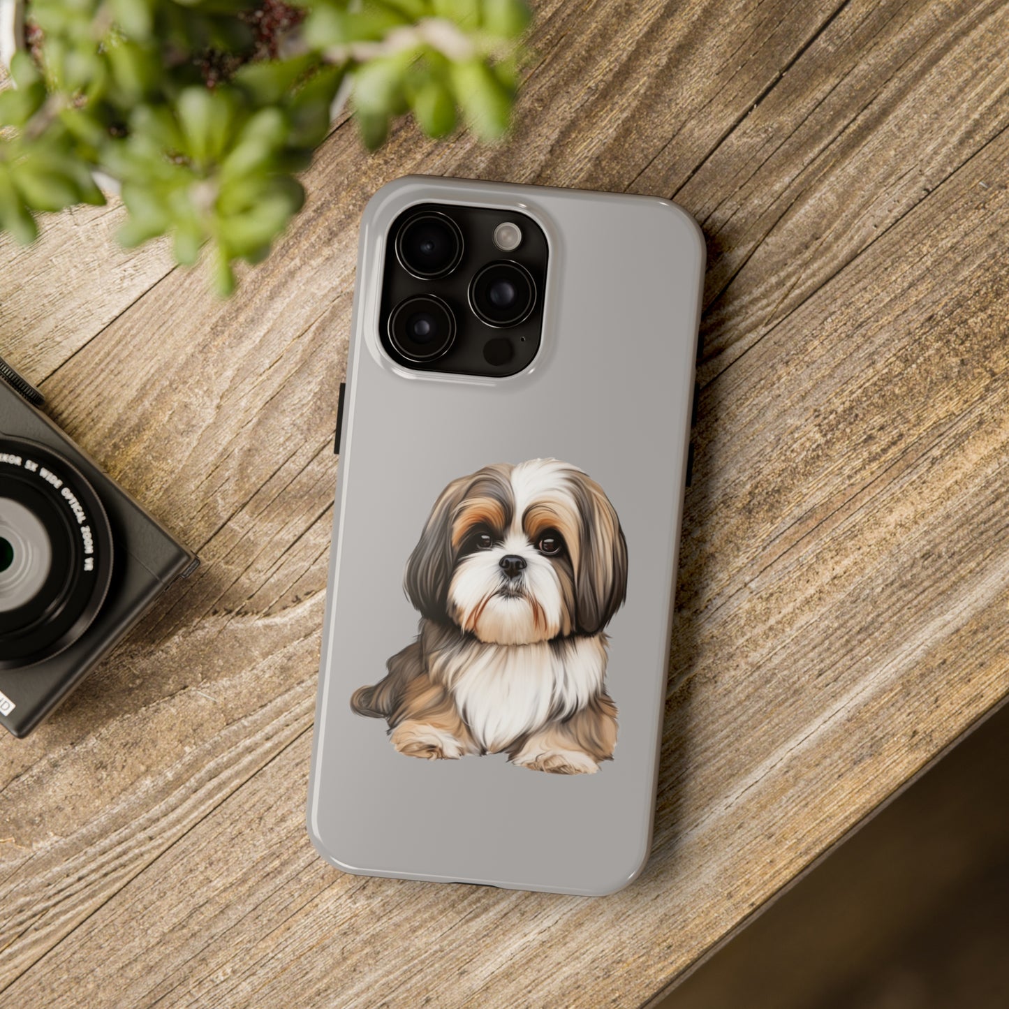 Light Grey Shih Tzu Tough Phone Case
