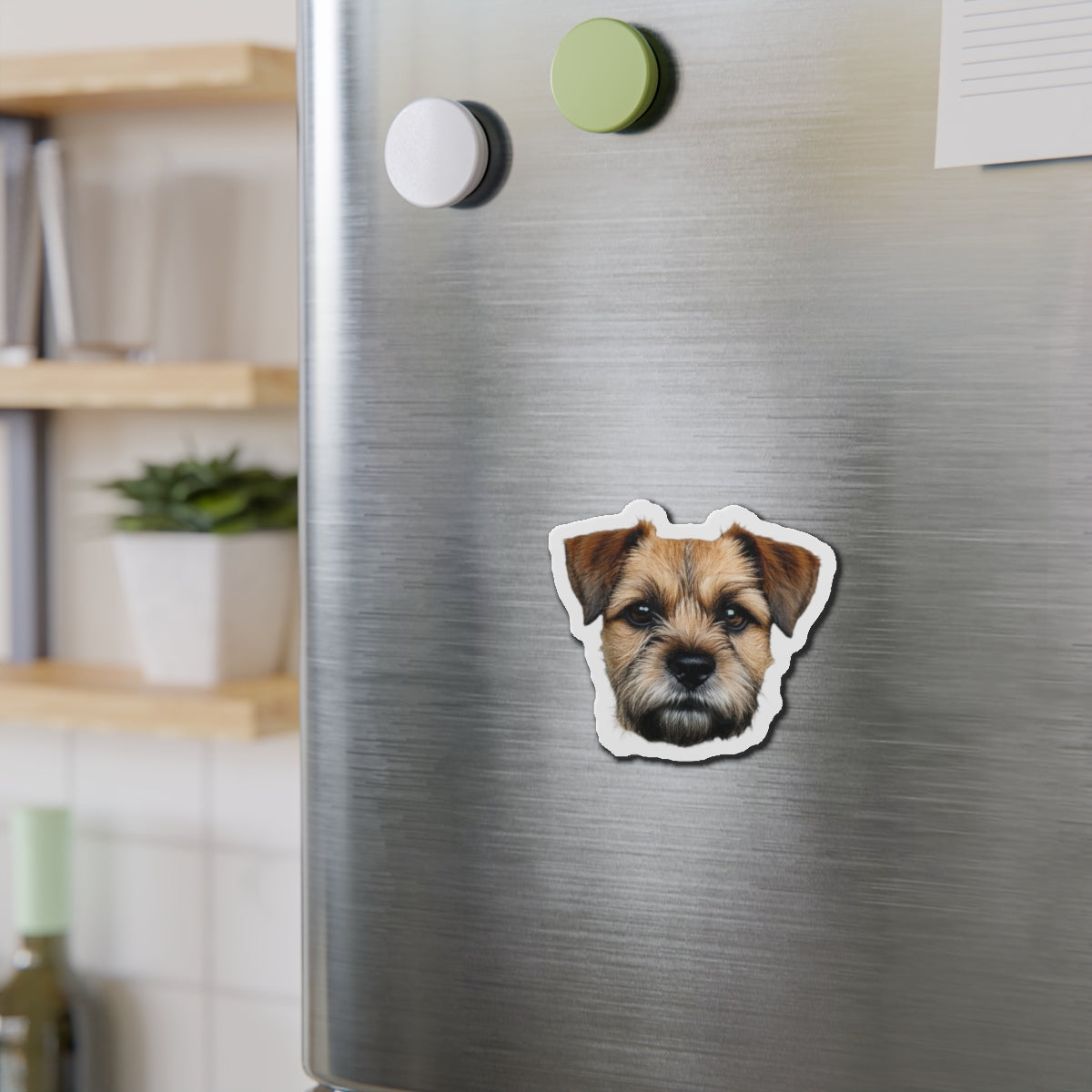 Border Terrier Die-Cut Magnet - Cute Dog Breed Refrigerator Magnet, Pet Lover Gift, Animal Decor, Fridge Decoration, Puppy Art Magnet