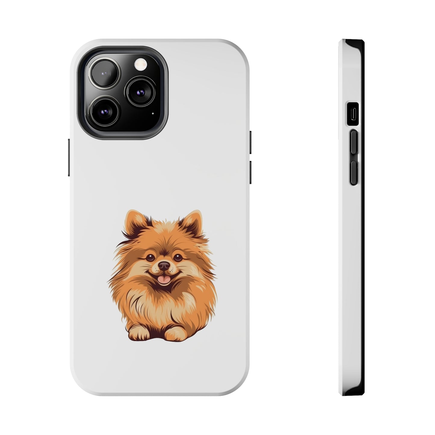 White Pomeranian Tough Phone Case