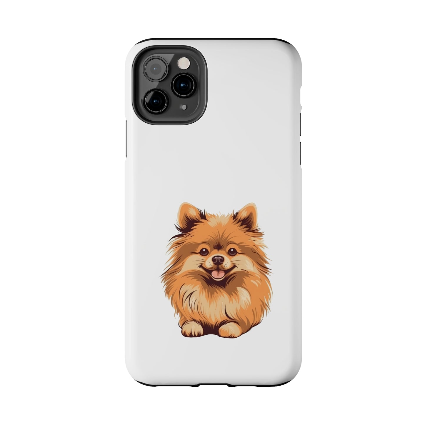 White Pomeranian Tough Phone Case