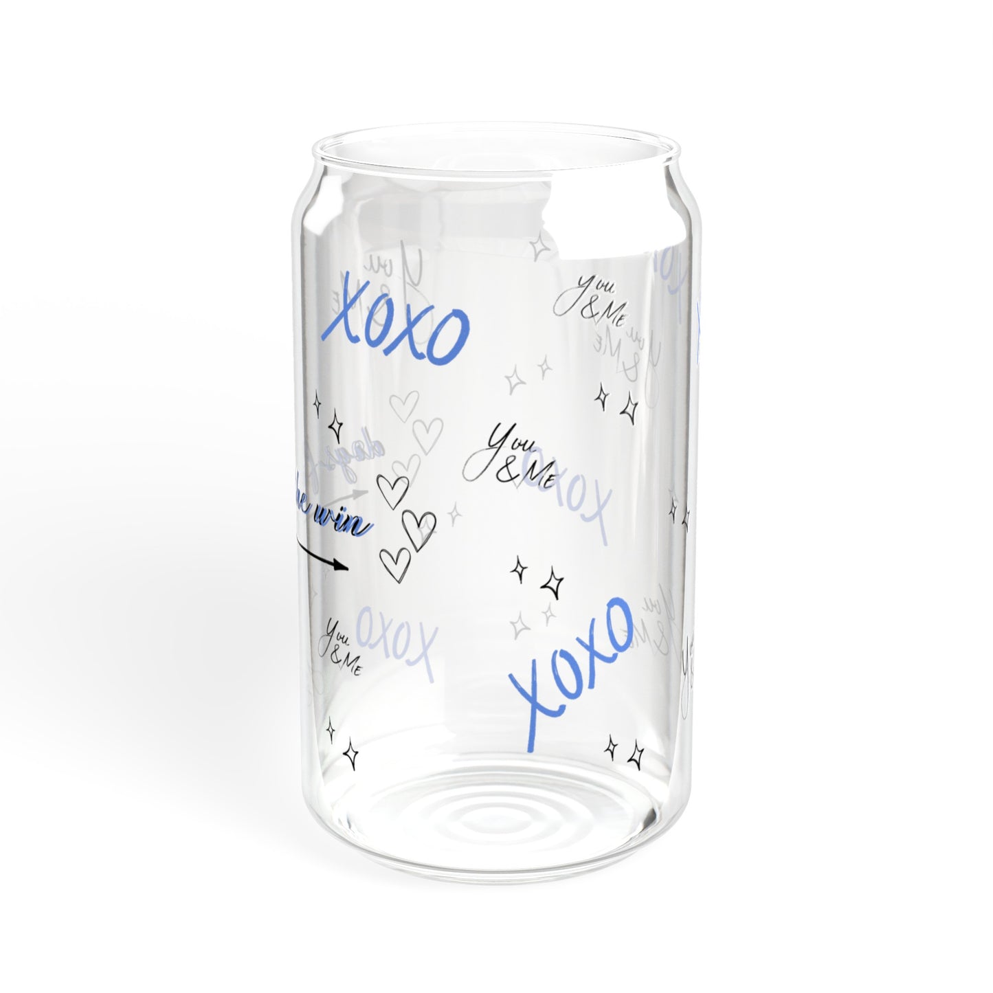 Dogs for the win kisses Sipper Glass, 16oz