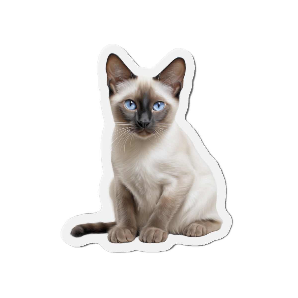 Siamese Magnet, Fridge Magnet, Cute Cat Magnet, Animal Lover Gift, Pet Owner Decor, Feline Kitchen Decor