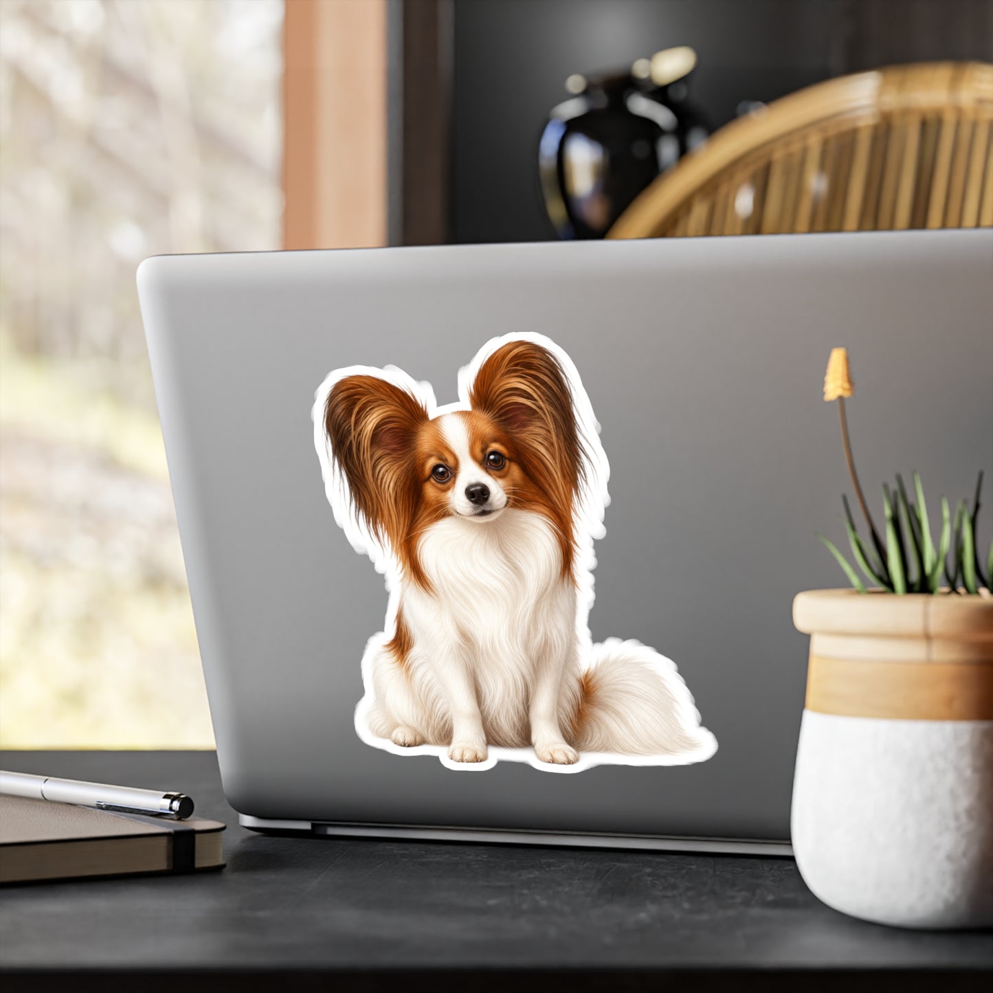 Papillon Sticker | Waterproof Vinyl Decal | Dog Lover Gift