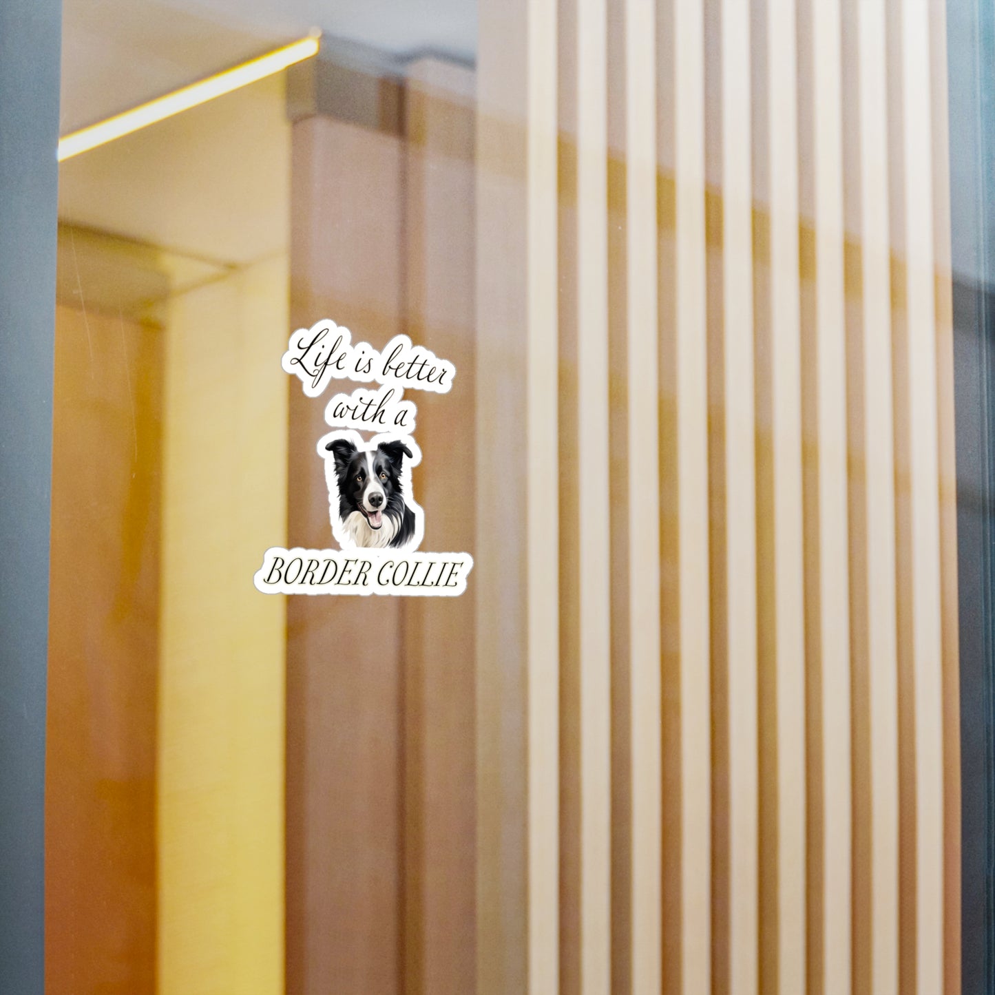 Life is Better with a Border Collie Sticker - Kiss-Cut Vinyl Dog Decals