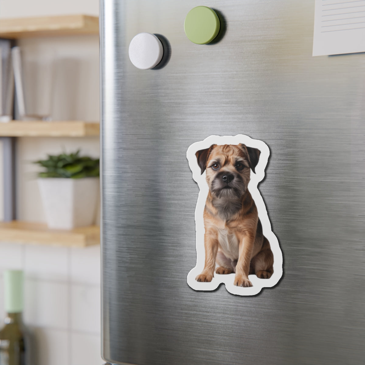 Border Terrier Die-Cut Magnet - Cute Dog Breed Refrigerator Magnet, Pet Lover Gift, Animal Decor, Fridge Decoration, Puppy Art Magnet