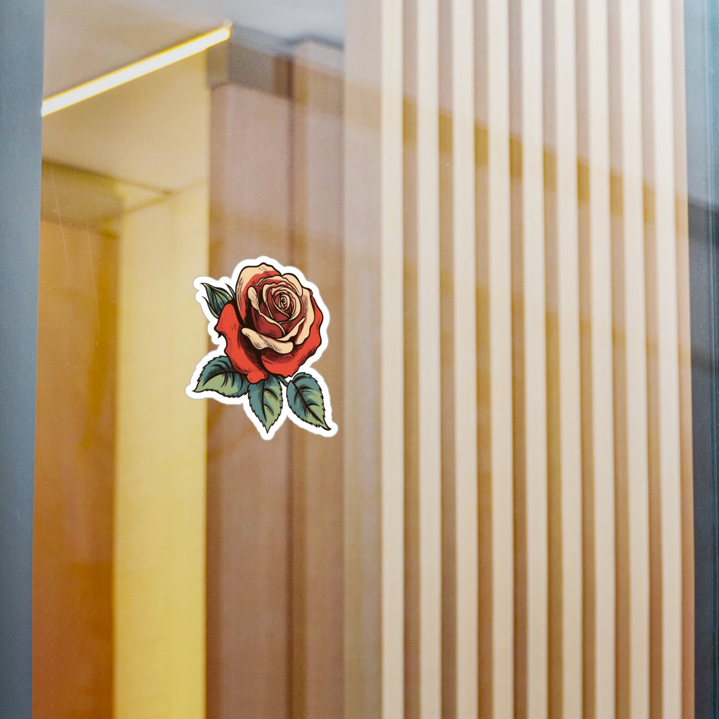 Rose Sticker - Kiss-Cut Vinyl Decals