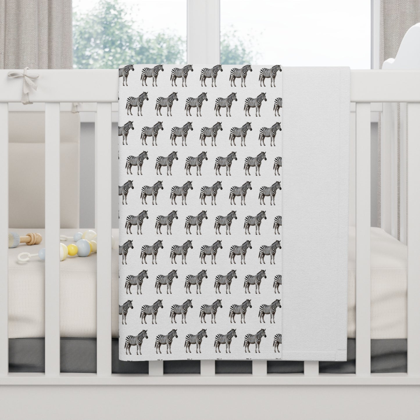 Zebra Soft Fleece Baby Blanket