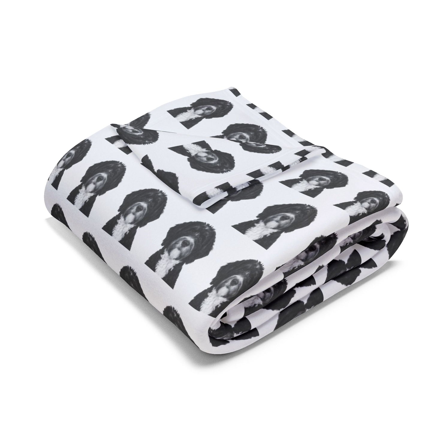 Bernedoodle Fleece Blanket, Dog Design Cozy Arctic Throw for Dog Lovers, Animal Print Home Decor, Winter Gift Idea, Pet Owner Present