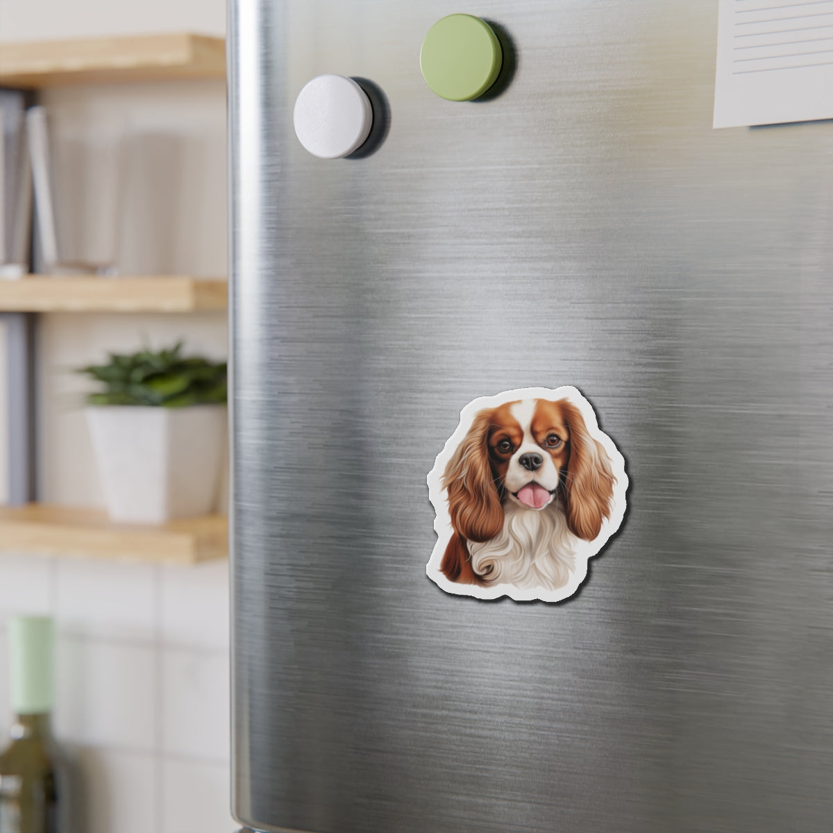 Cavalier King Charles Spaniel Magnet | Die Cut Dog Magnet | Pet Kitchen Decor
