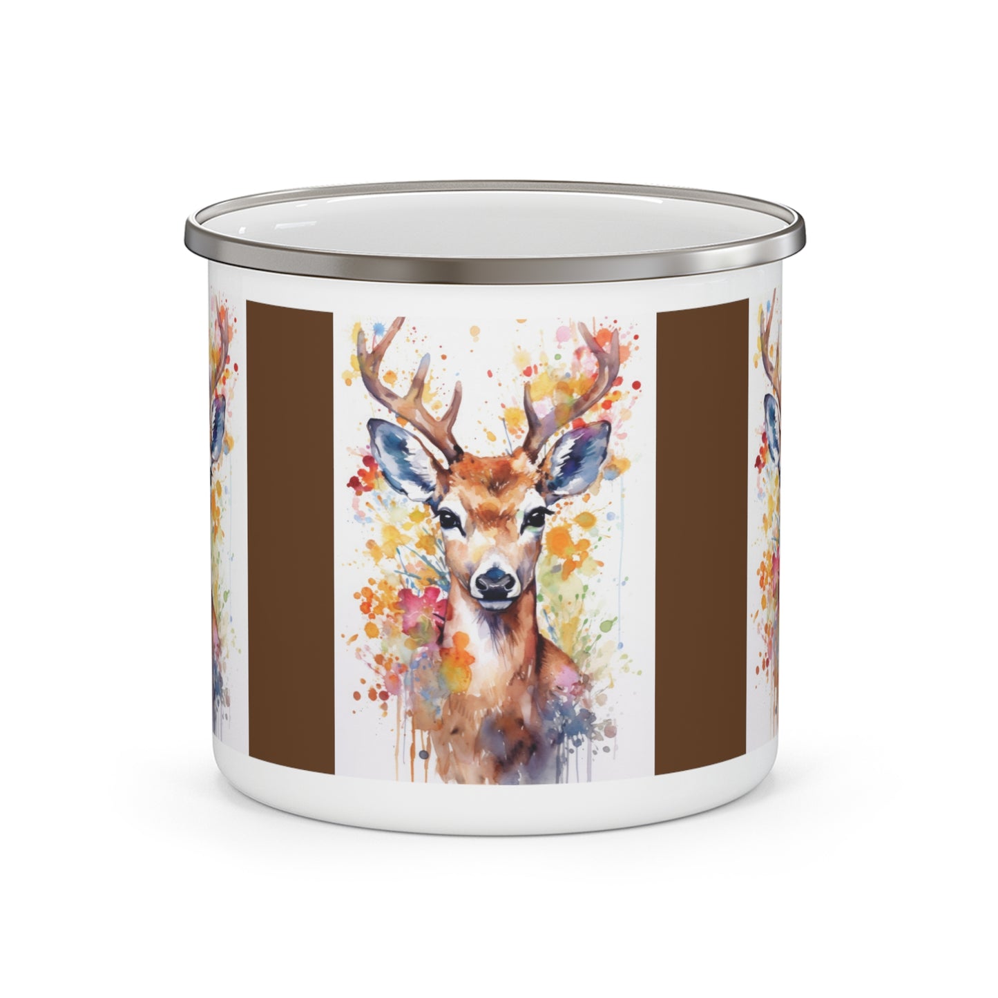 Deer 2 Enamel Camping Mug