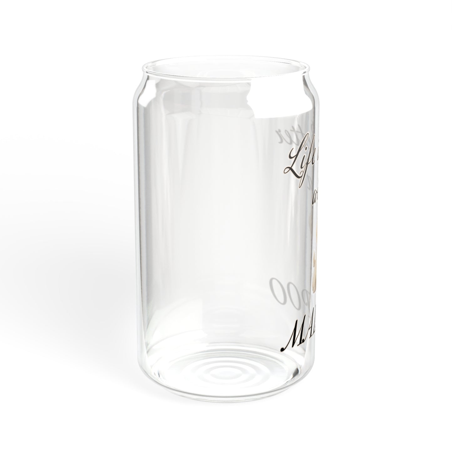 Maltipoo Sipper Glass, 16oz
