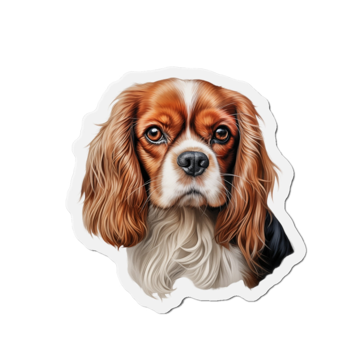Cavalier King Charles Spaniel Magnet | Die Cut Dog Magnet | Pet Kitchen Decor