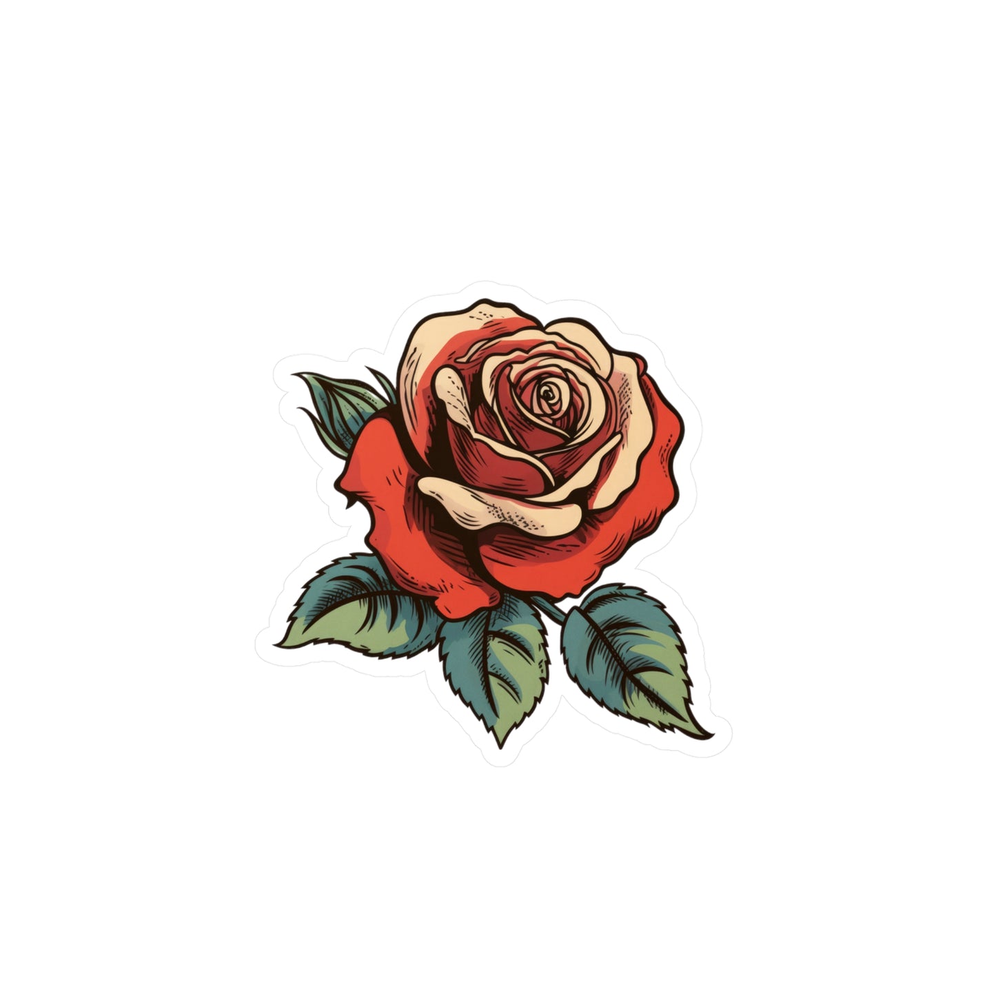 Rose Sticker - Kiss-Cut Vinyl Decals