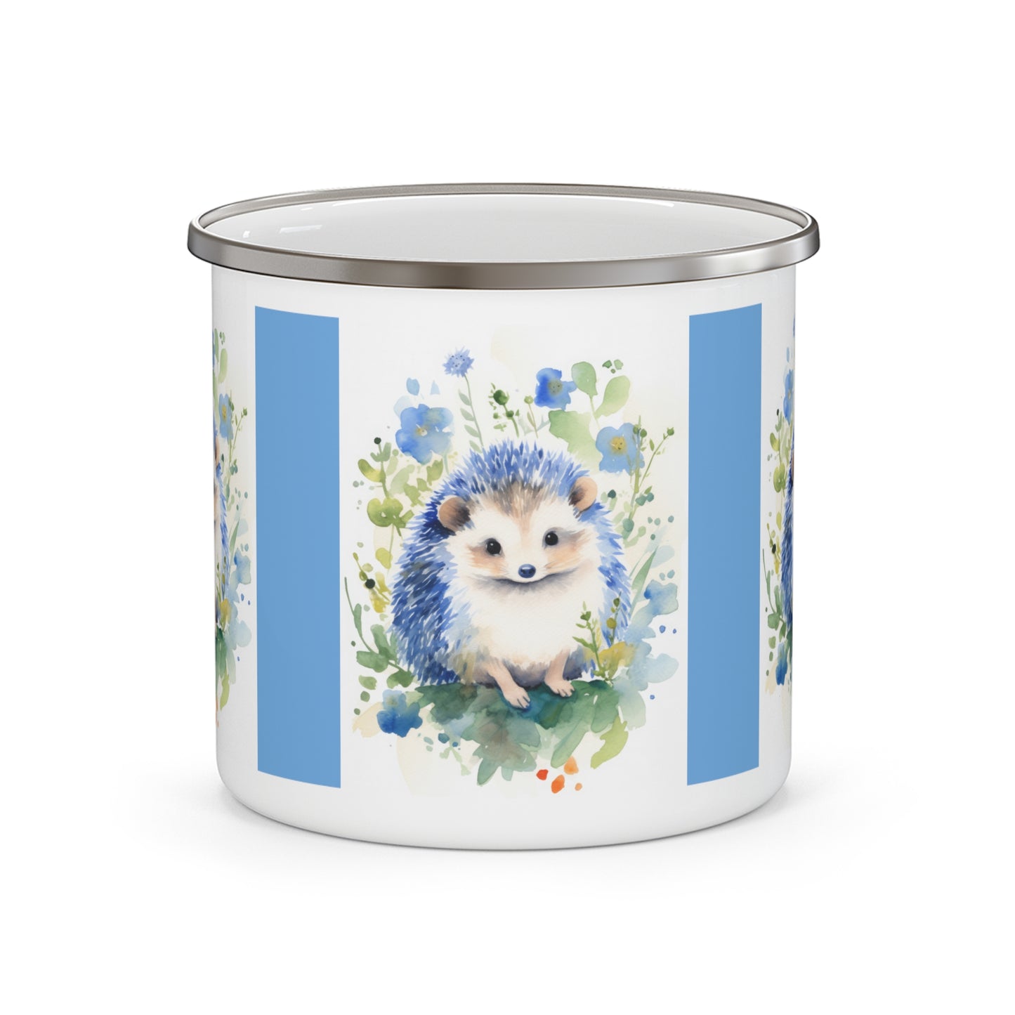 Hedgehog Enamel Camping Mug