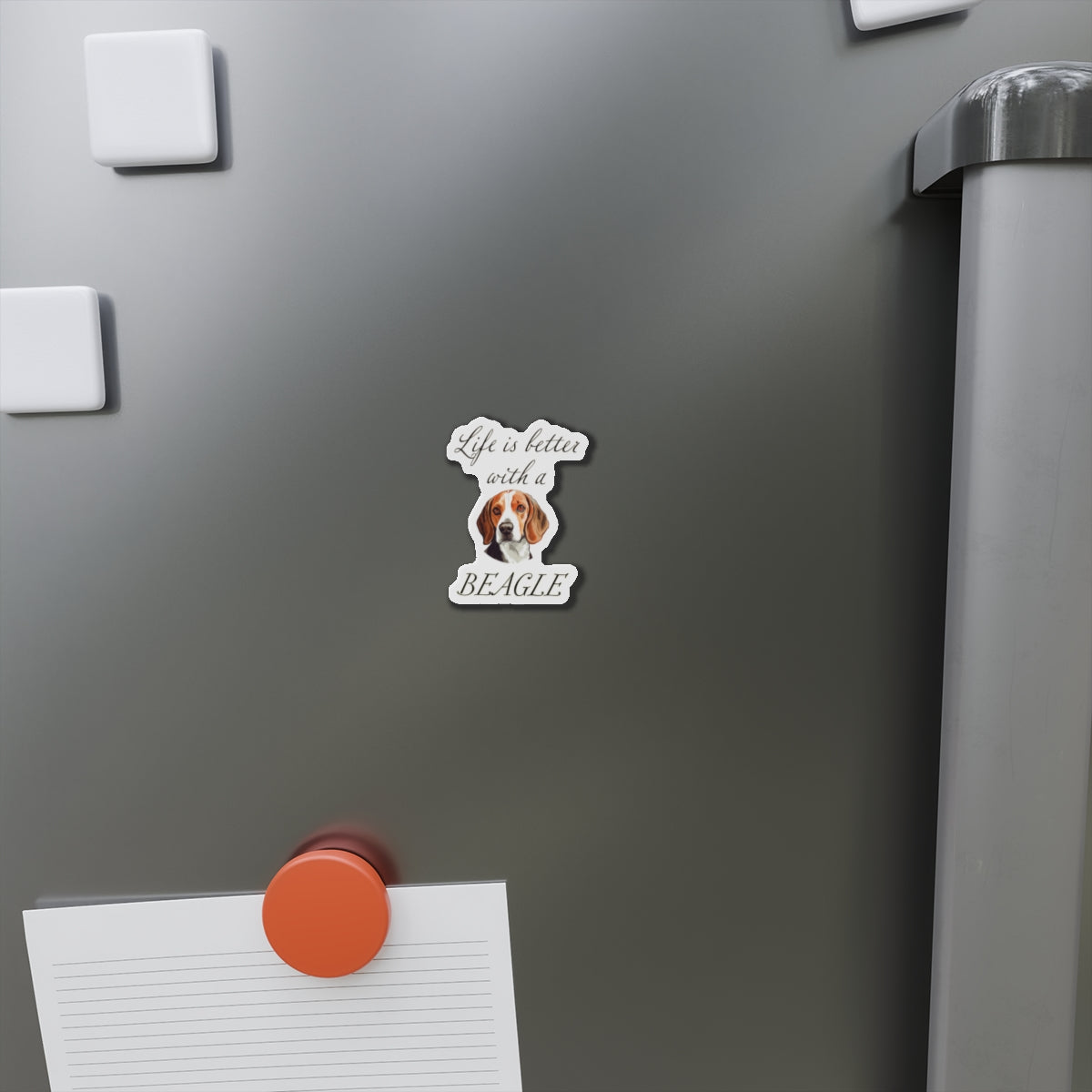 Life is Better with a Beagle Magnet - Die Cut