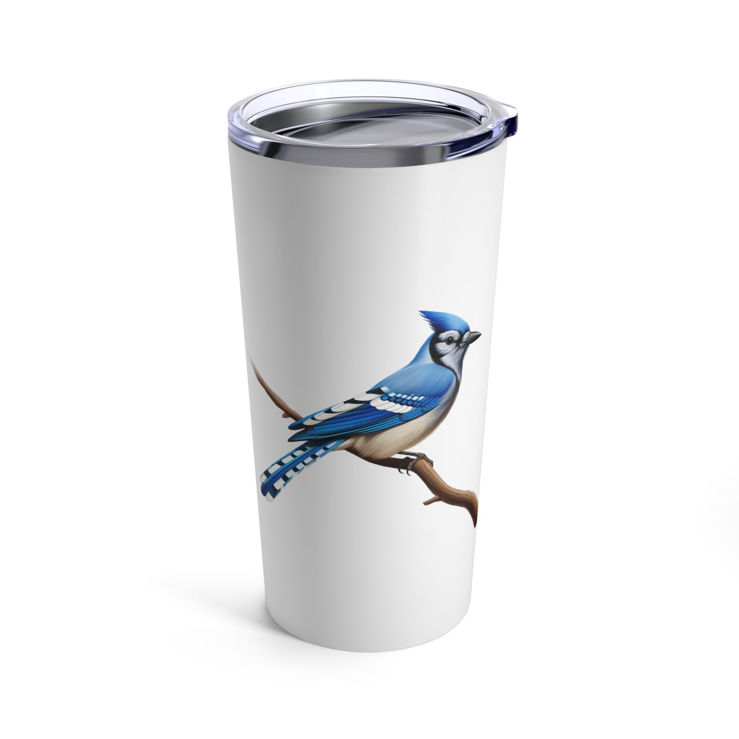 Blue Jay Tumbler | Bird Travel Mug | Bird Lover Gift | Stainless Steel 20oz