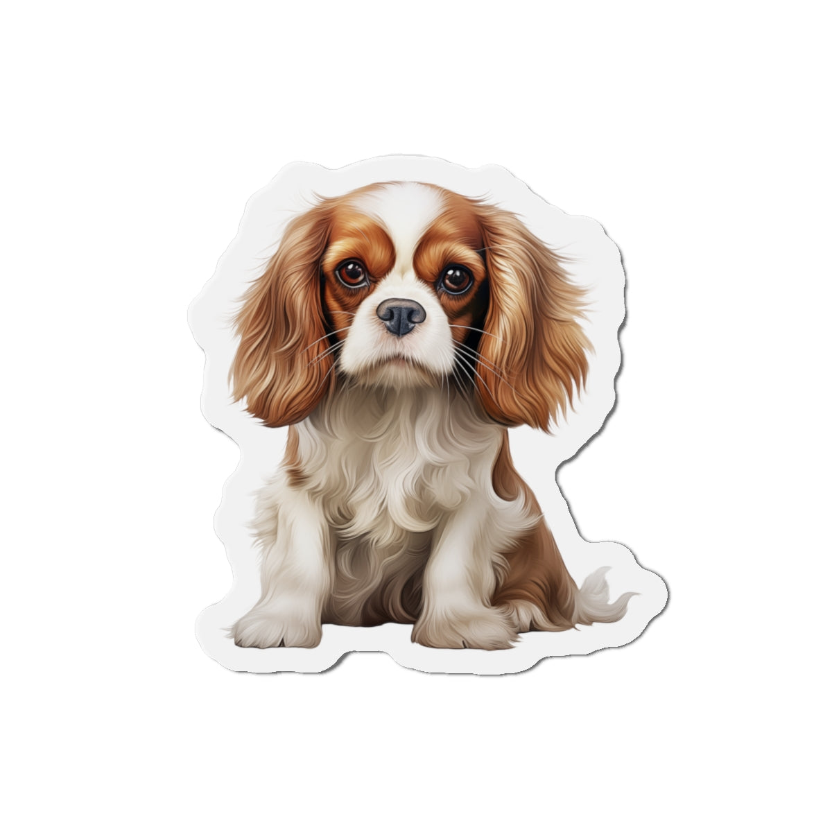 Cavalier King Charles Spaniel Magnet | Die Cut Dog Magnet | Pet Kitchen Decor