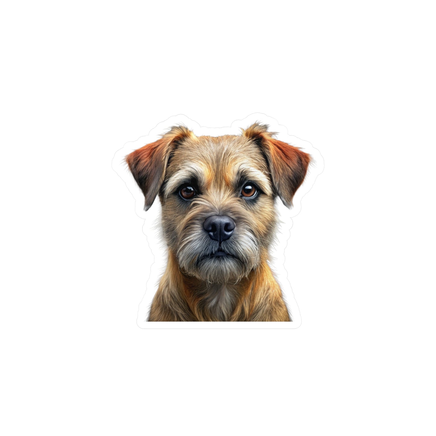 Border Terrier Kiss-Cut Vinyl Decals Stickers, Dog Lover Gift, Car Decals, Laptop Stickers, Pet Owner Gift, Animal Lover Decor