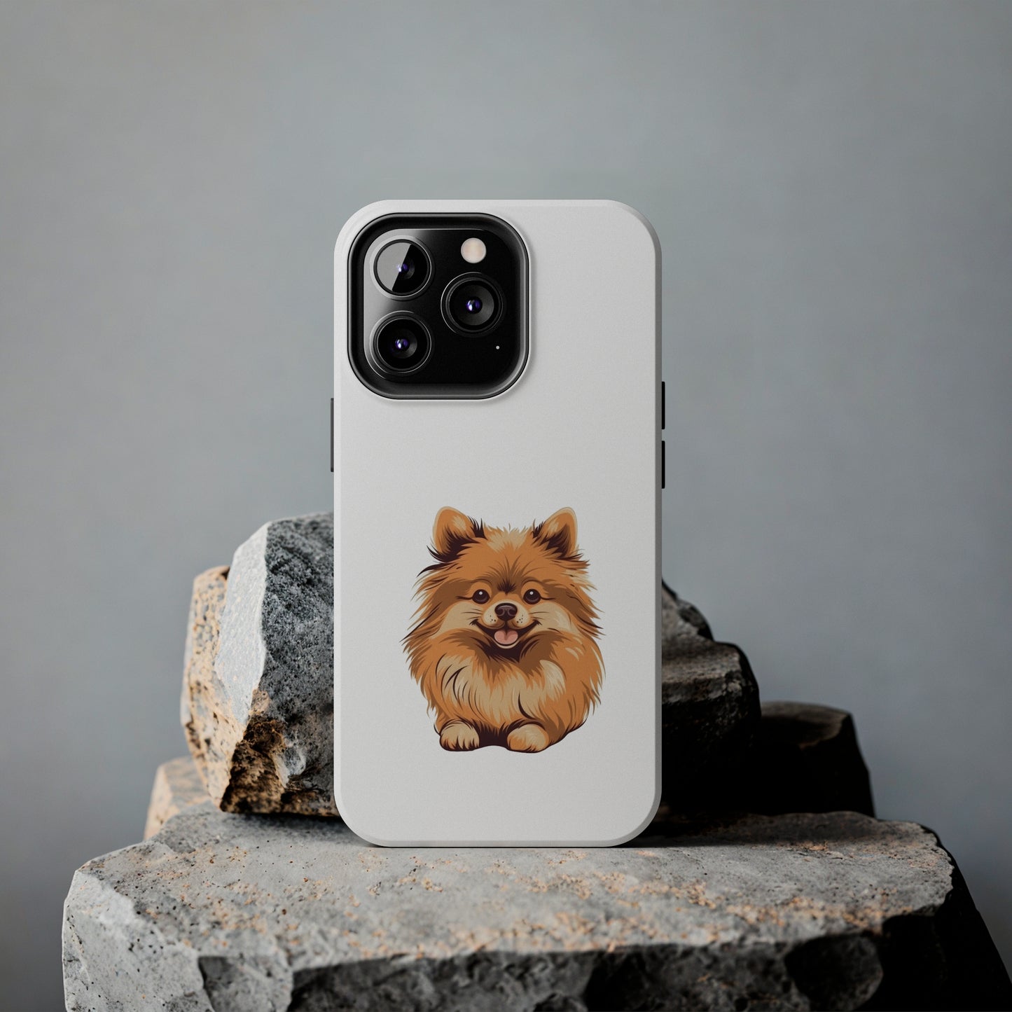 White Pomeranian Tough Phone Case