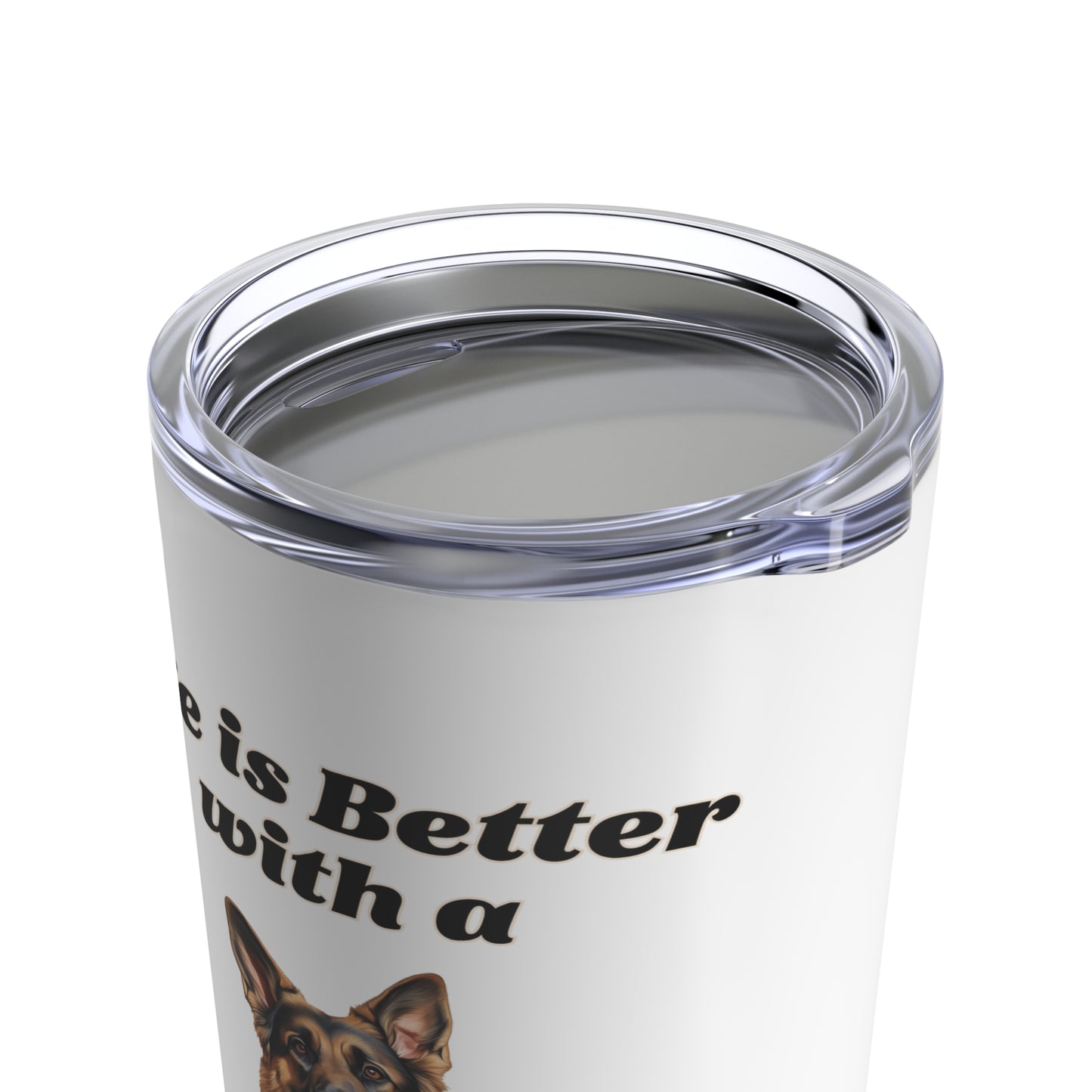German Shepherd Tumbler, Stainless Steel 20oz